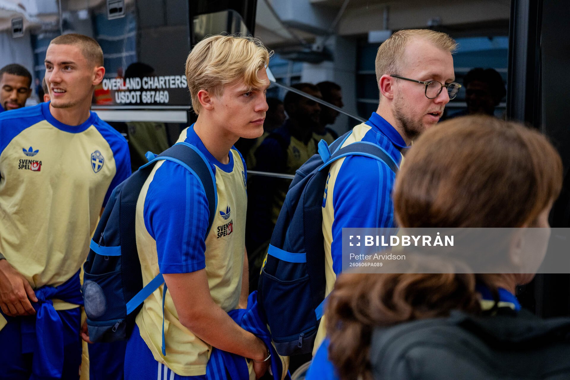 Lucas Bergvall of the Swedish national football team