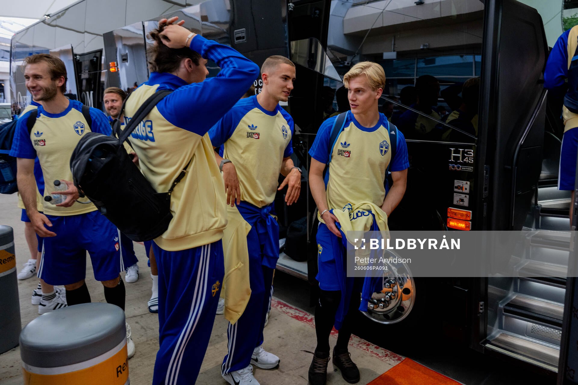 Benjamin Nygren, Gustaf Lagerbielke and Lucas Bergvall of