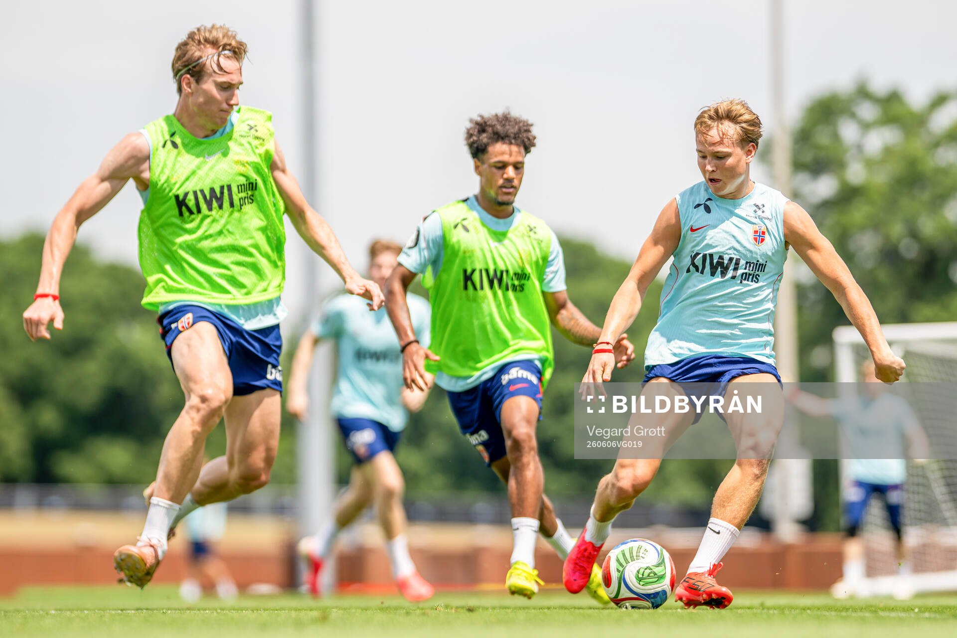 Kristian Thorstvedt, Oscar Bobb and Andreas Schjelderup of