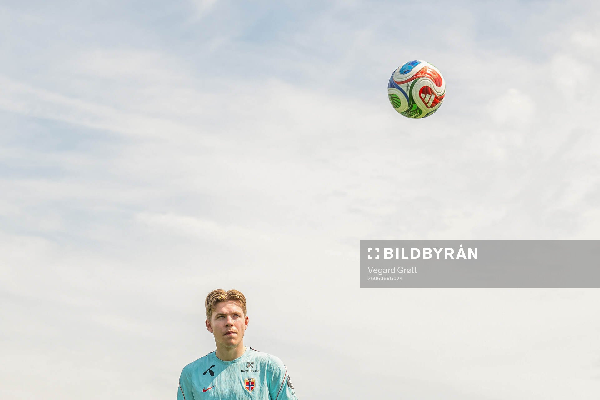 Jens Petter Hauge of the Norwegian national football team