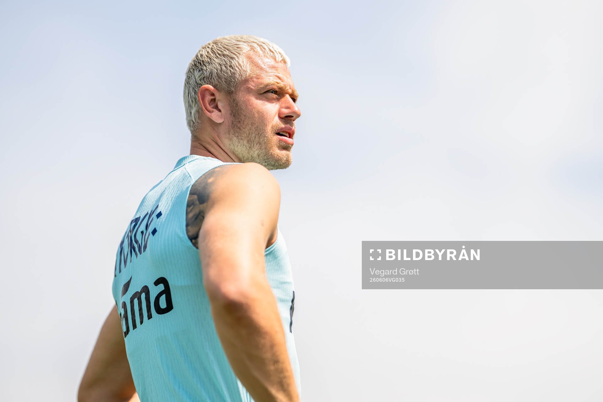 Julian Ryerson of the Norwegian national football team at a