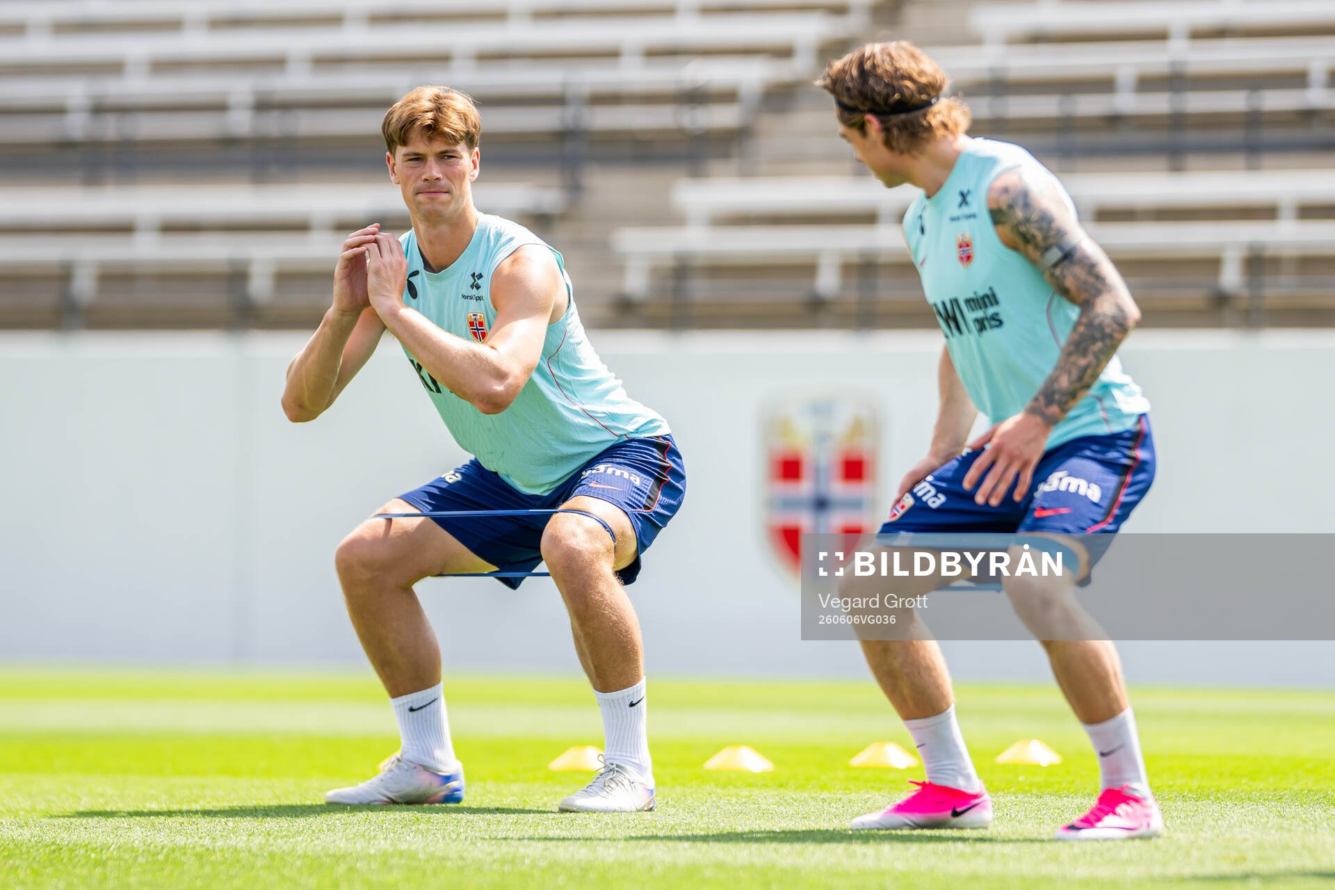 Henrik Falchener and Patrick Berg of the Norwegian national