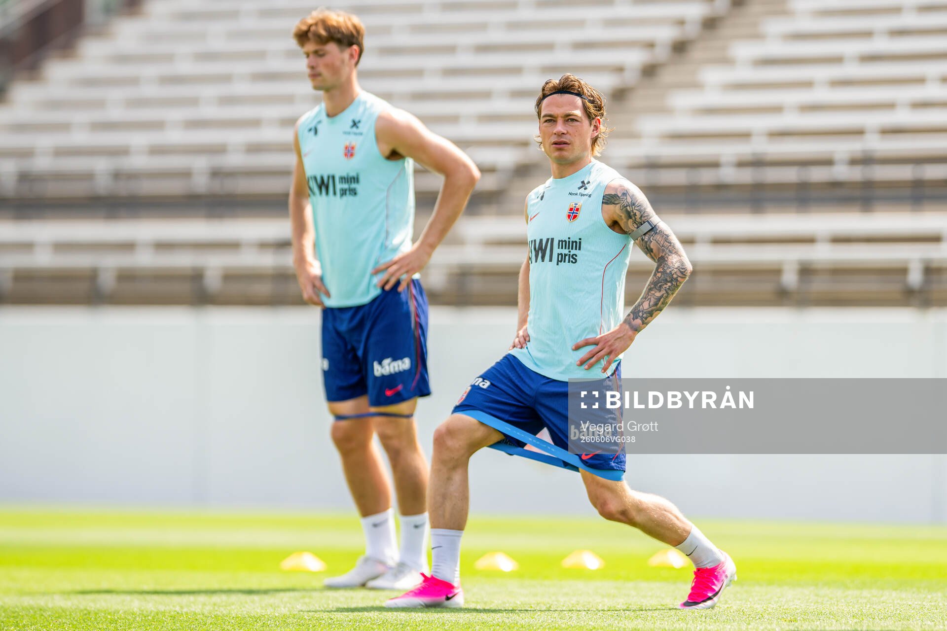 Patrick Berg of the Norwegian national football team at a