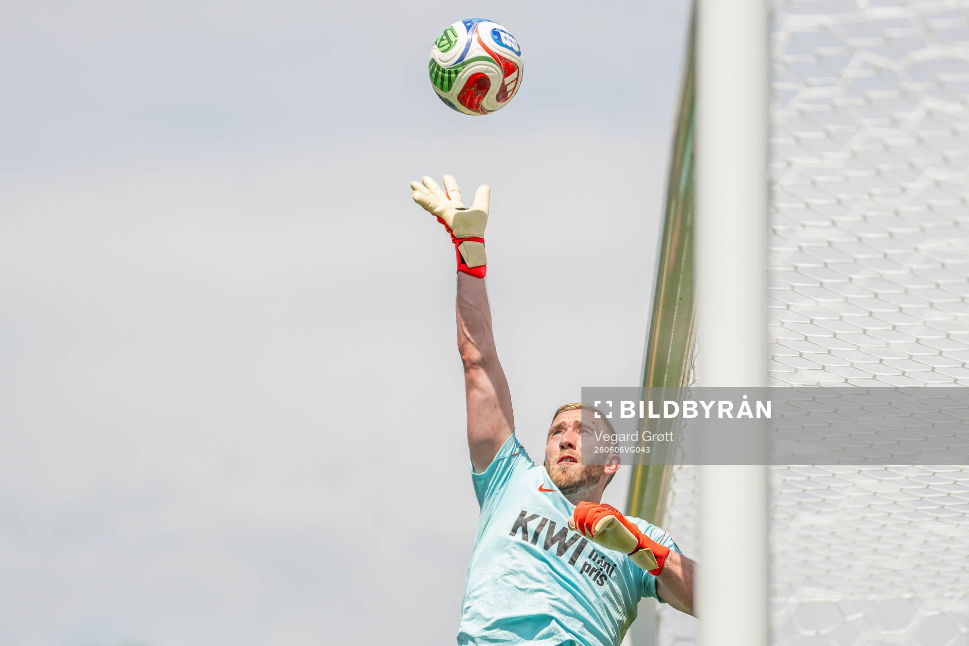 Goalkeeper Egil Selvik of the Norwegian national football