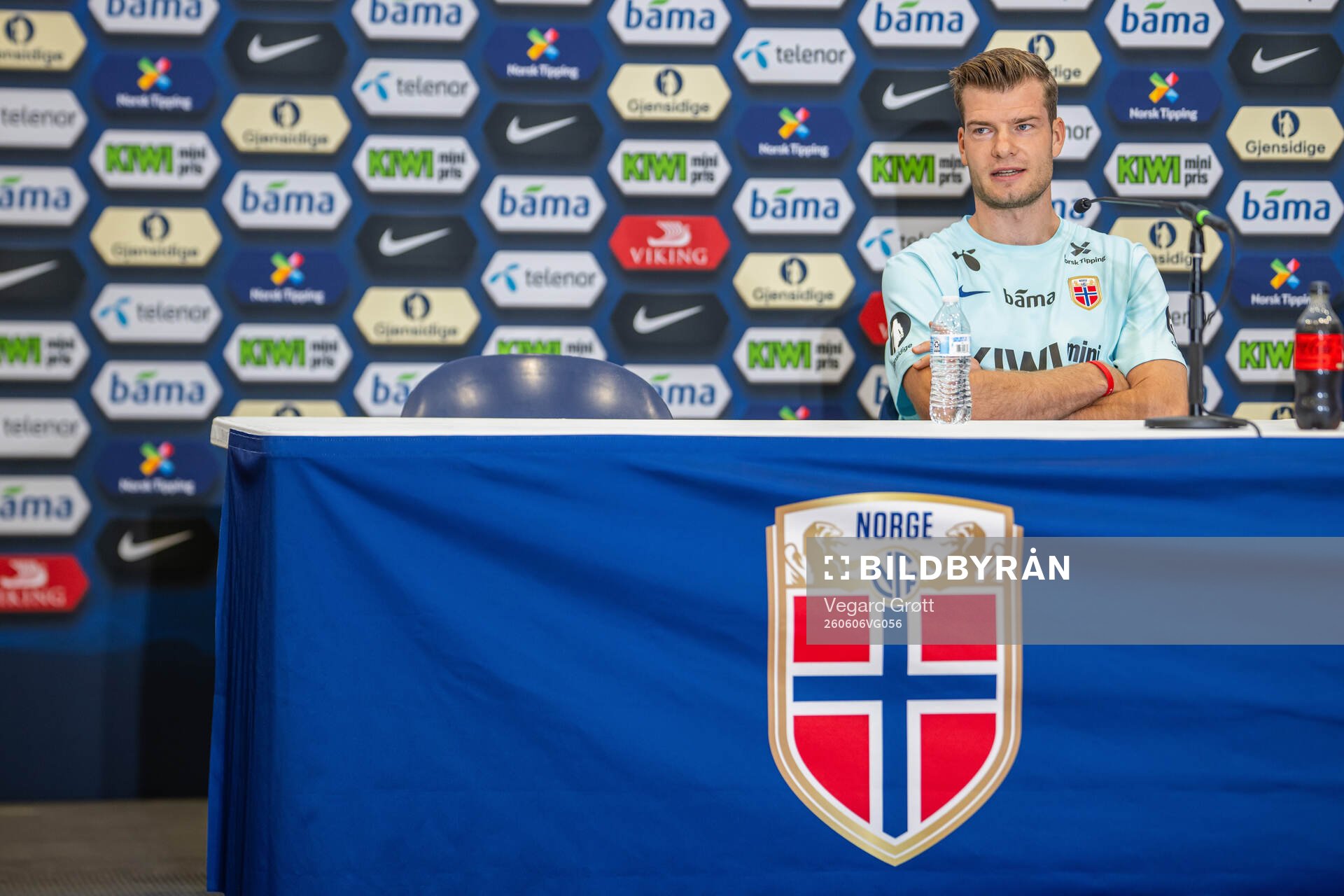 Alexander Sørloth of the Norwegian national football team