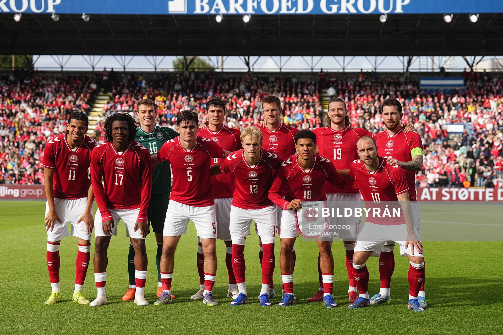ODENSE, DANMARK - 7. JUNI 2026:  Danmarks startelva