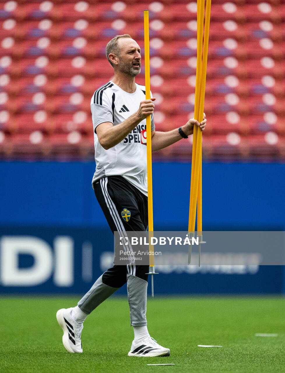 Assistant coach Andreas Georgson of the Swedish national