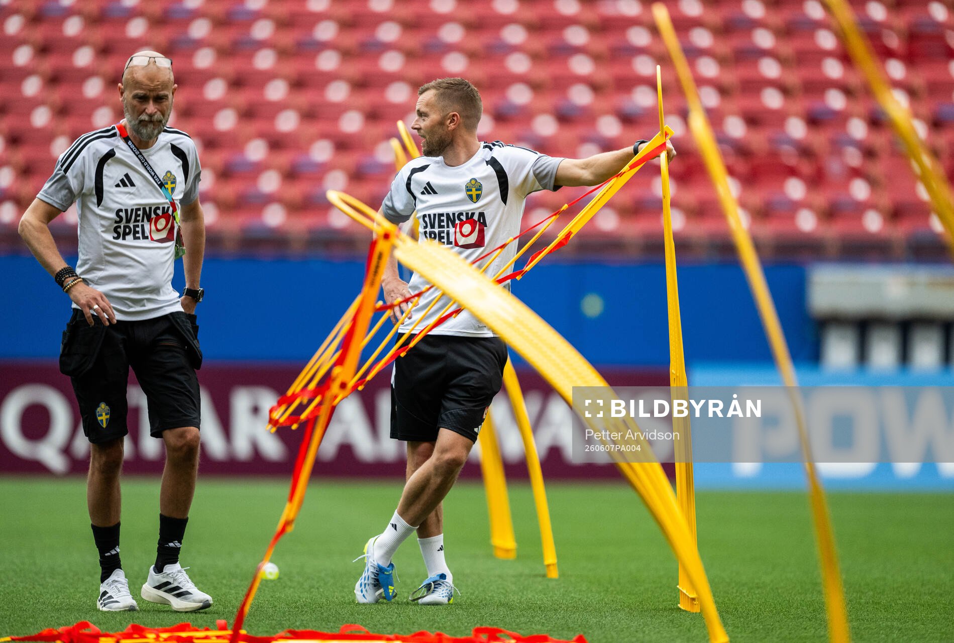Assistant Coach Sebastian Larsson of the Swedish national