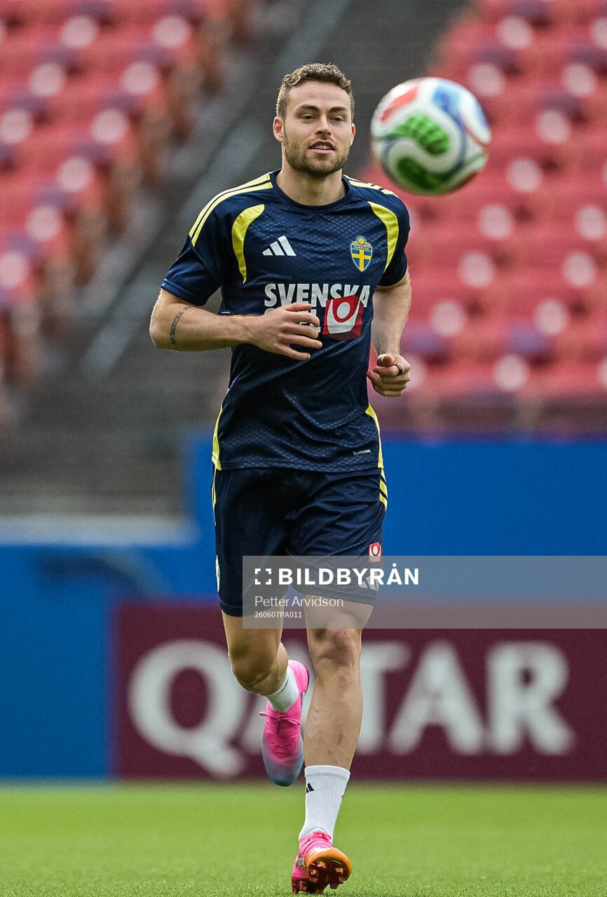 Gabriel Gudmundsson of the Swedish national football team