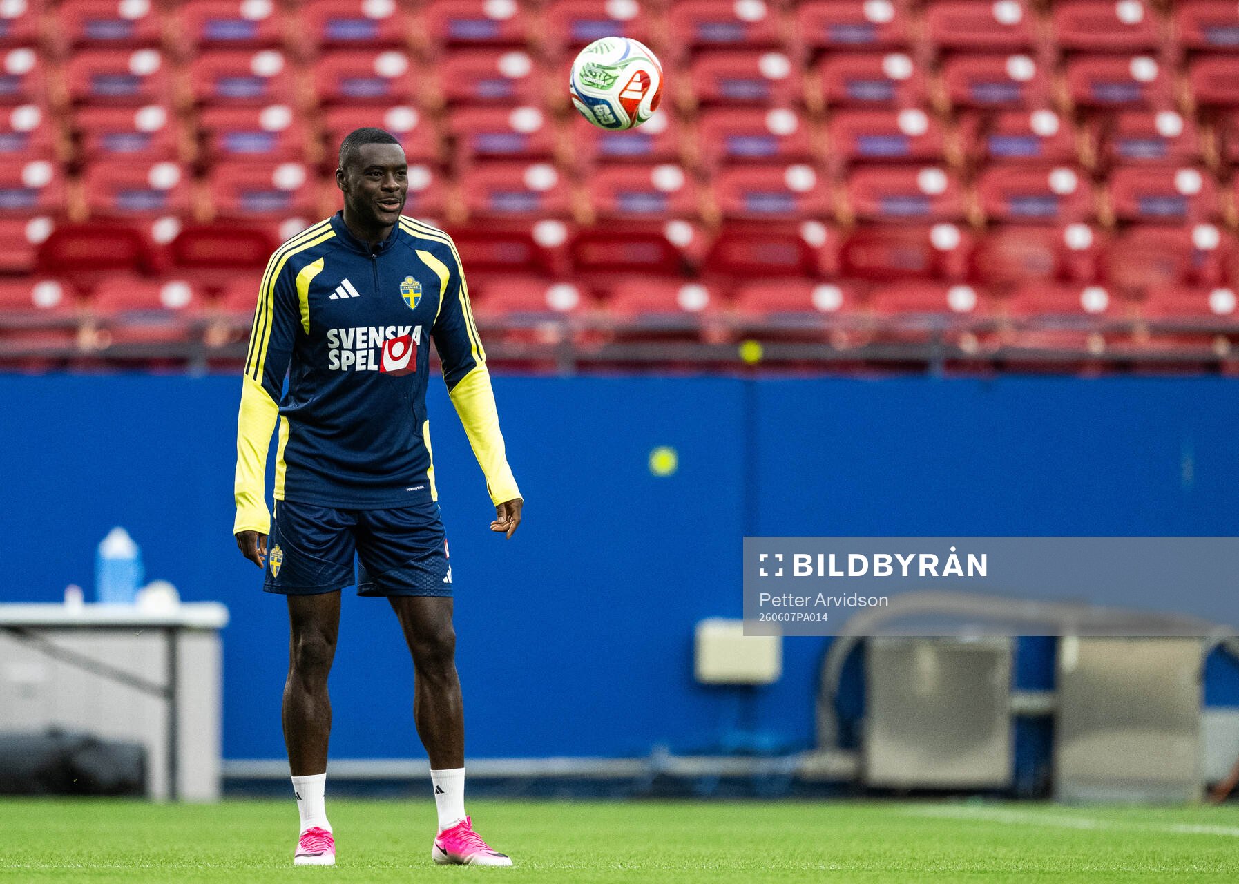 Ken Sema of the Swedish national football team at a
