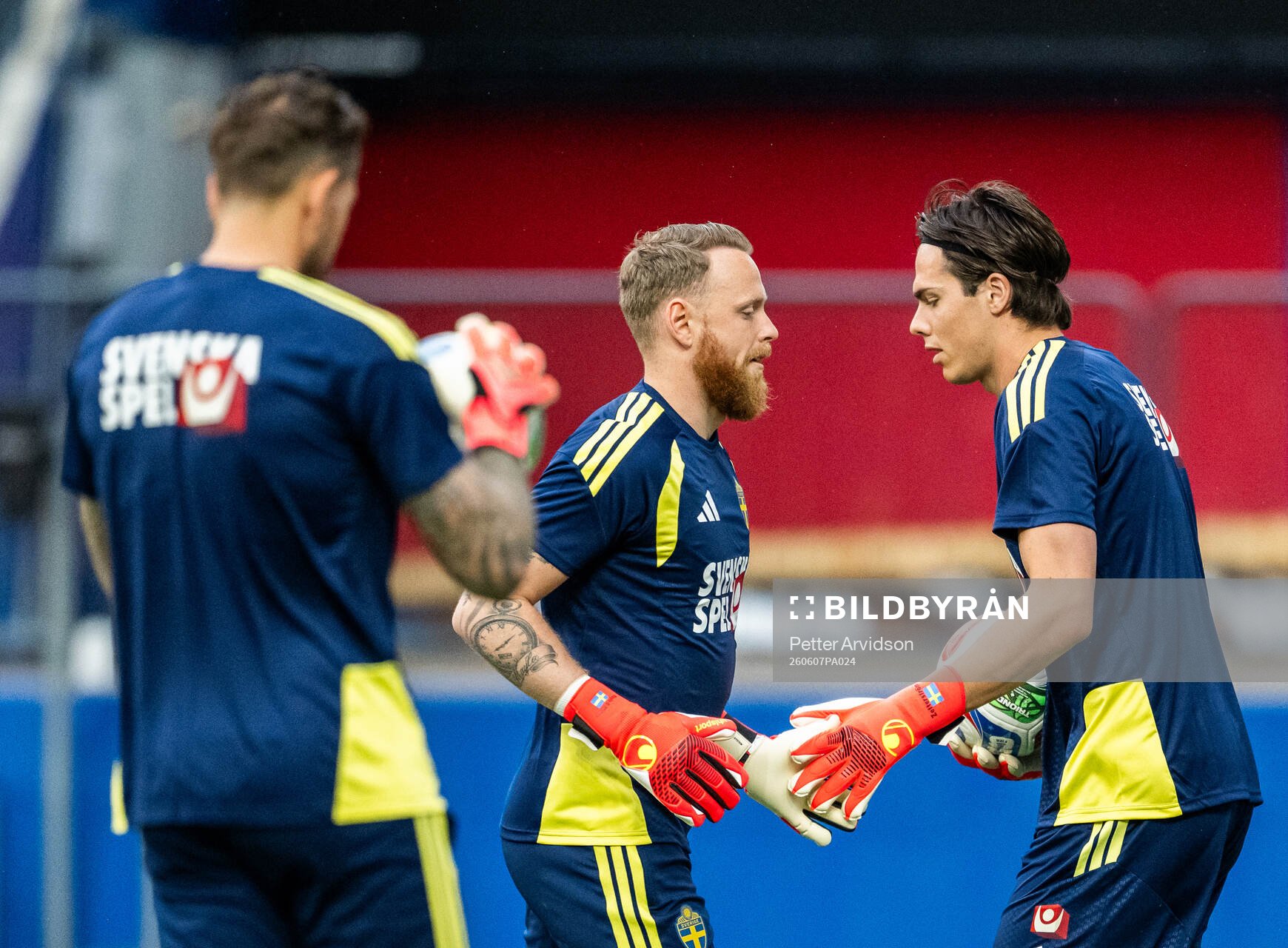 Goalkeeper Viktor Johansson and goalkeeper Jacob Widell