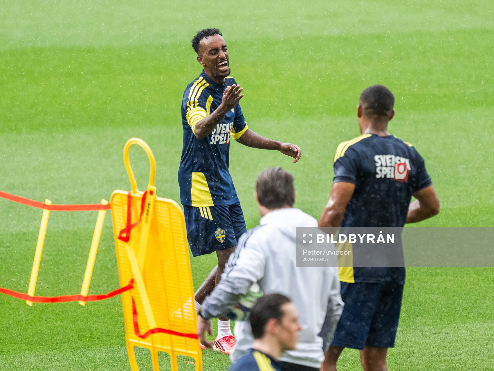Taha Ali of the Swedish national football team at a