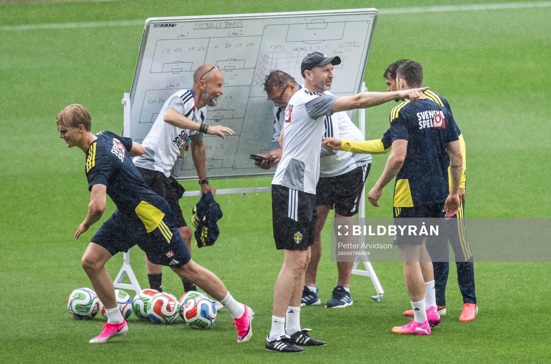 Assistant coach Andreas Georgson of the Swedish national