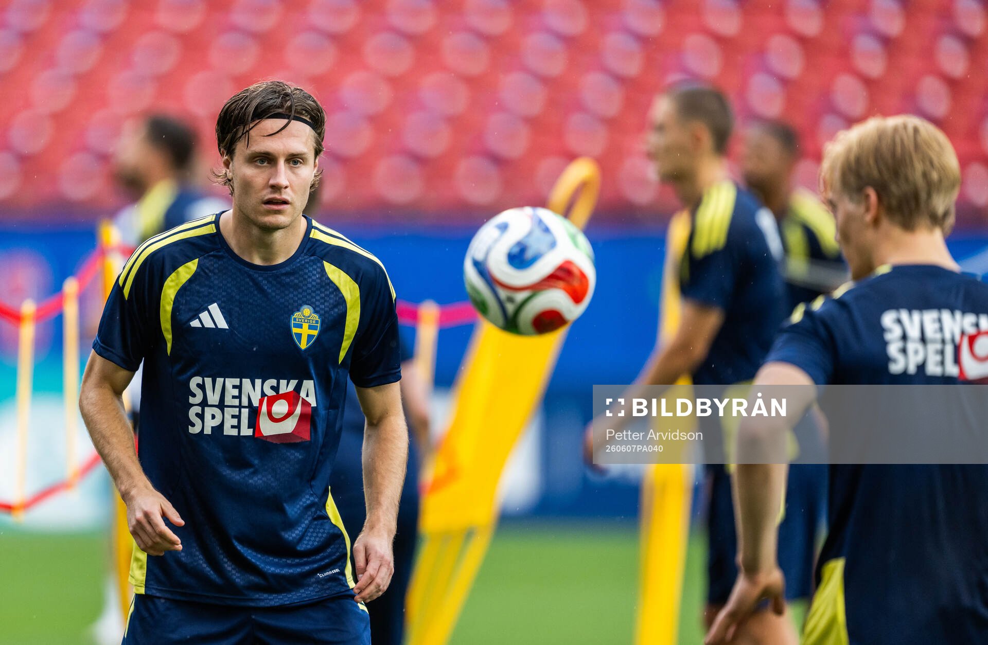 Mattias Svanberg of the Swedish national football team at a