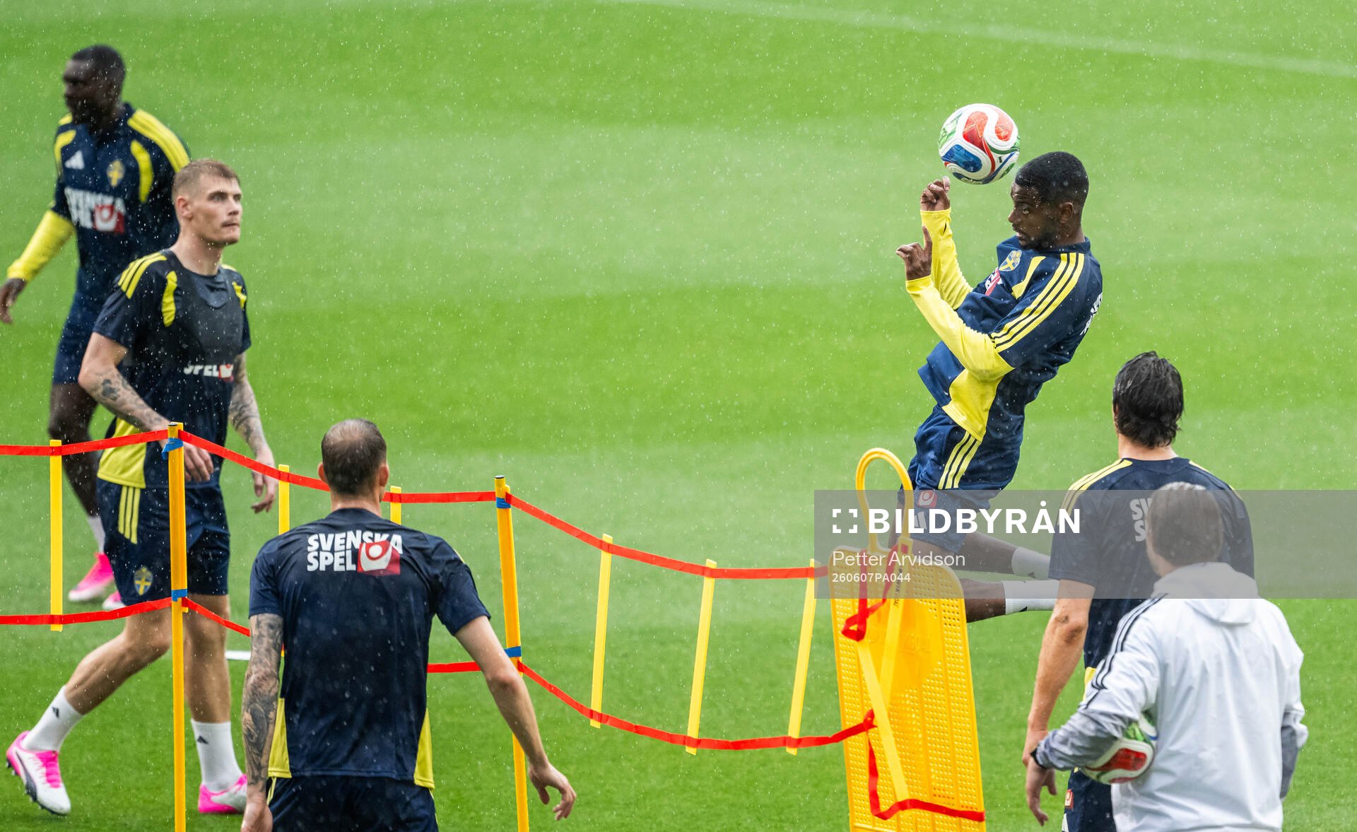 Alexander Isak of the Swedish national football team at a