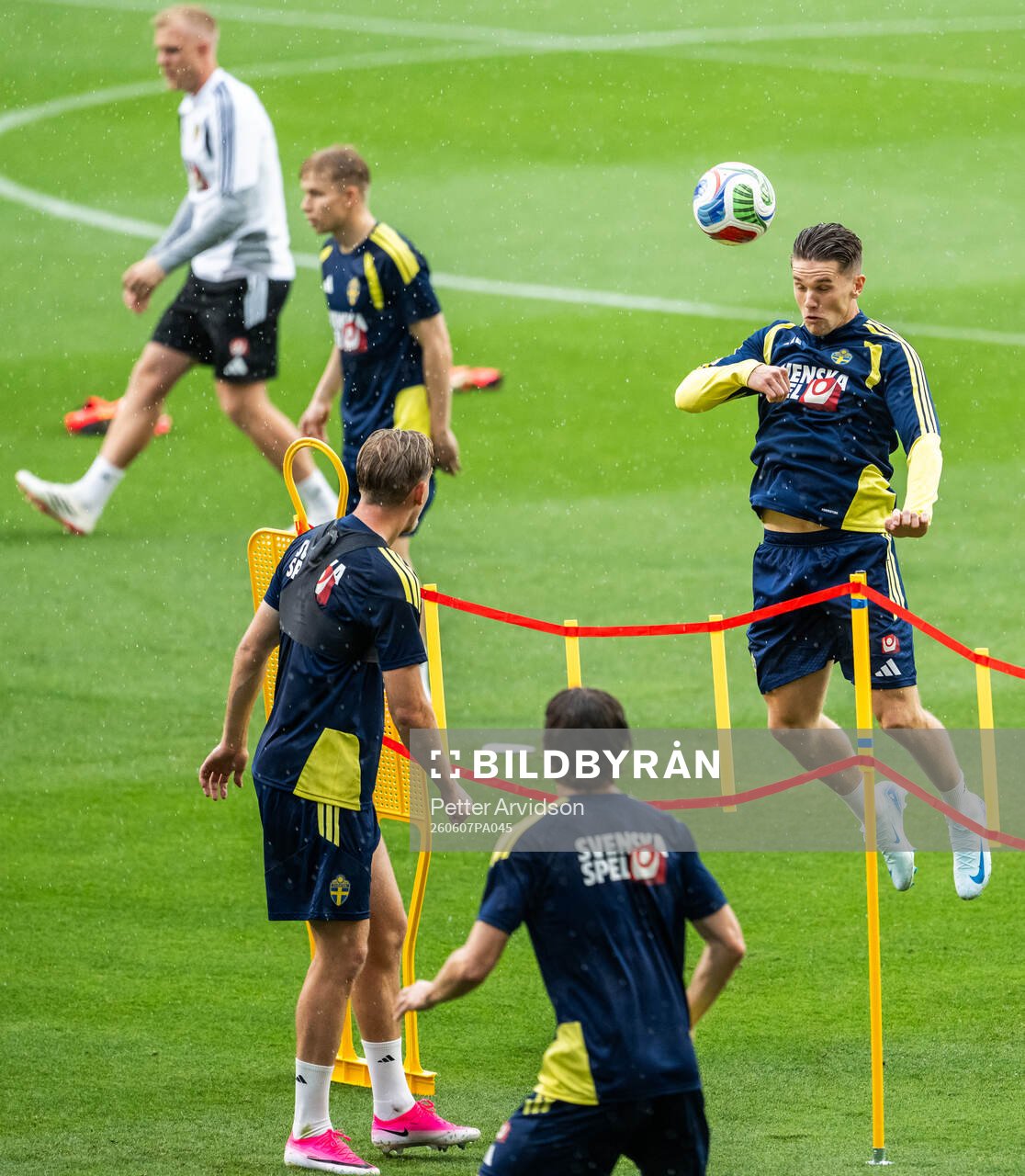 Viktor Gyökeres of the Swedish national football team at a
