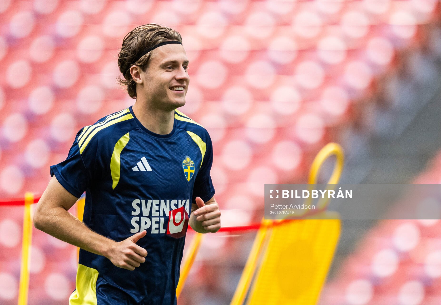 Mattias Svanberg of the Swedish national football team at a