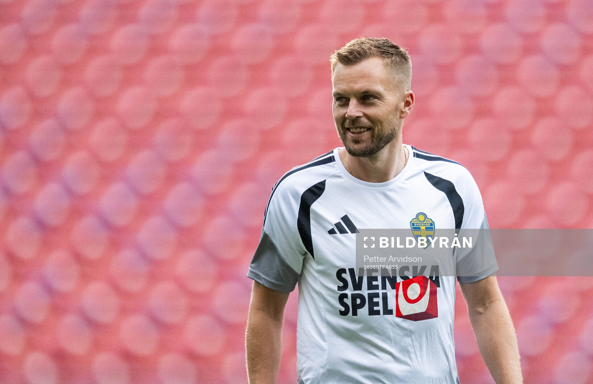 Assistant coach Sebastian Larsson of the Swedish national