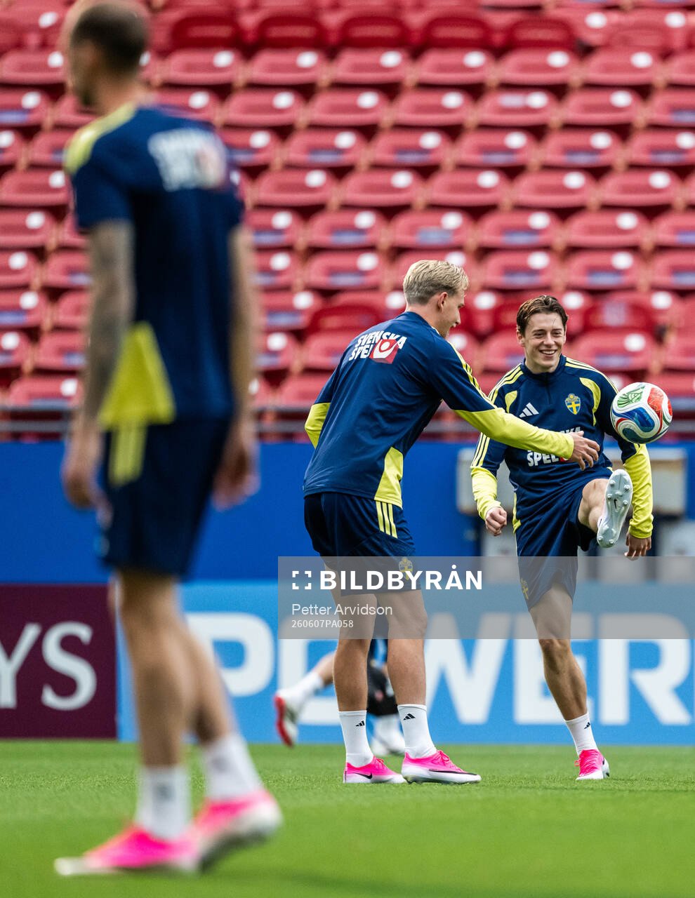 Elliot Stroud of the Swedish national football team at a