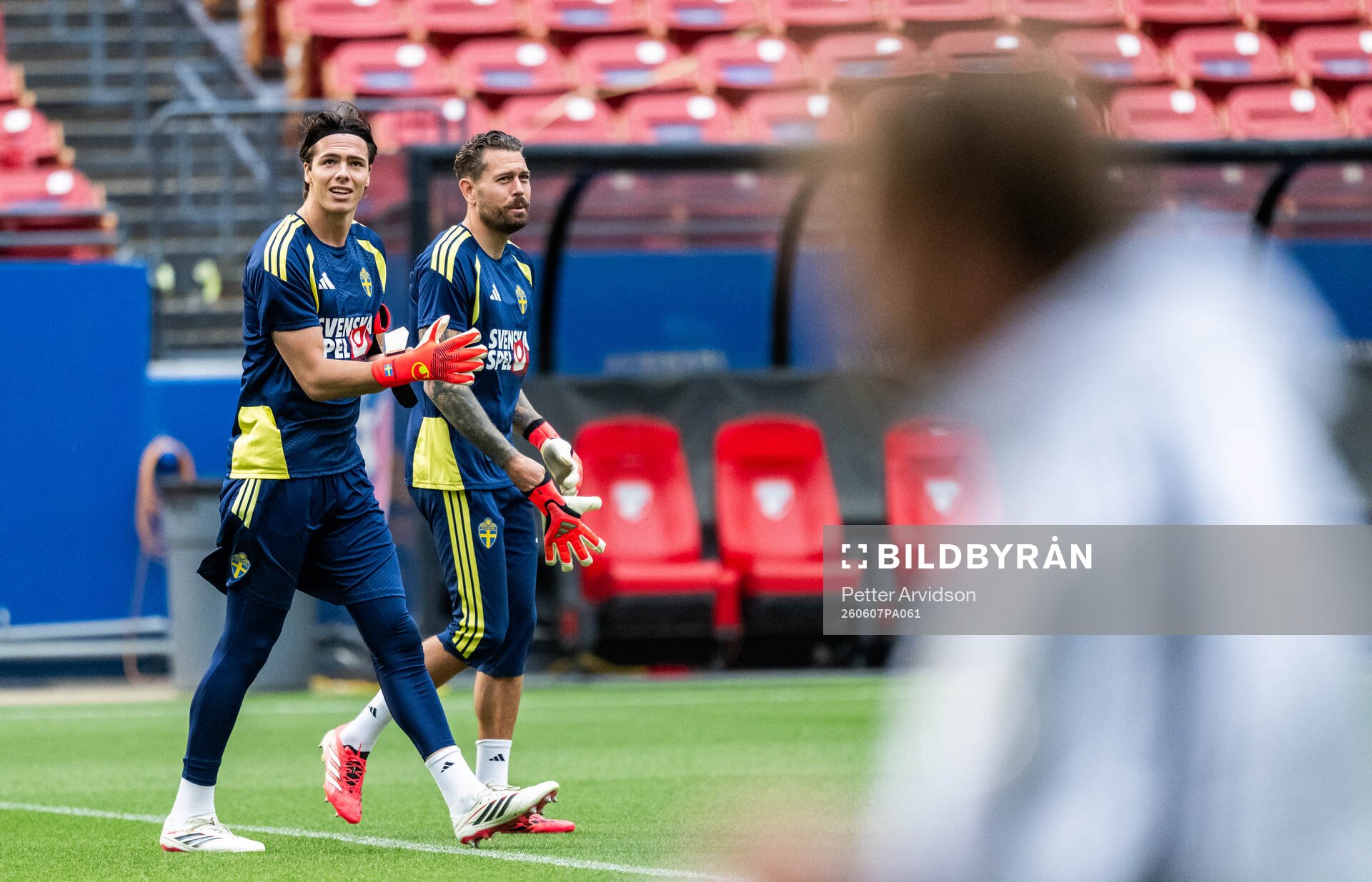 Goalkeeper Jacob Widell Zetterström and goalkeeper