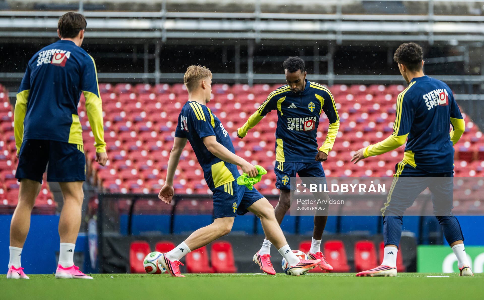 Taha Ali of the Swedish national football team at a