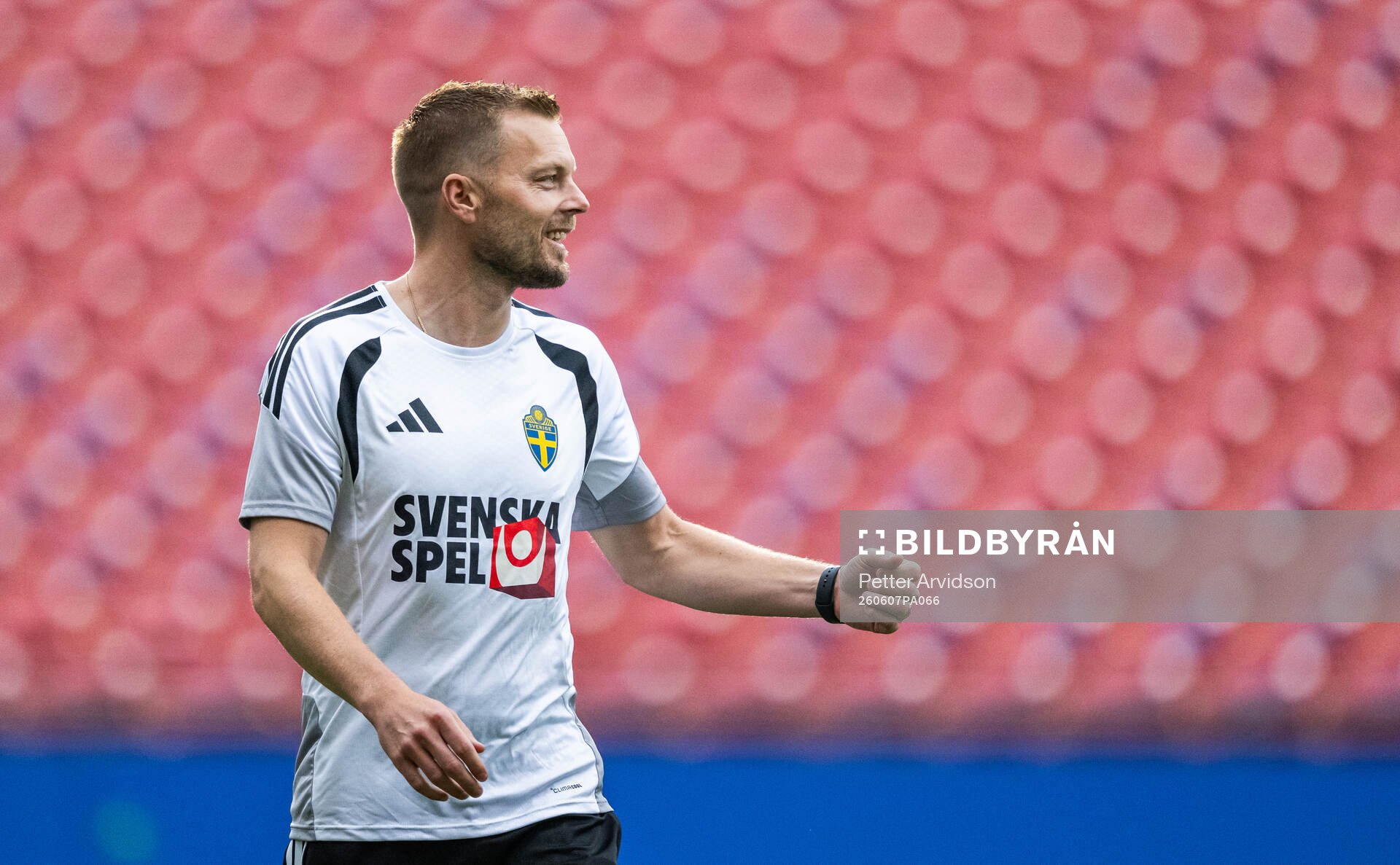Assistant coach Sebastian Larsson of the Swedish national