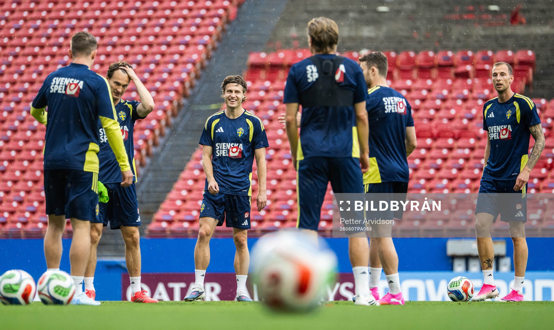Mattias Svanberg of the Swedish national football team at a