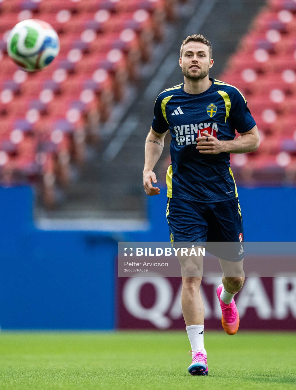 Gabriel Gudmundsson of the Swedish national football team