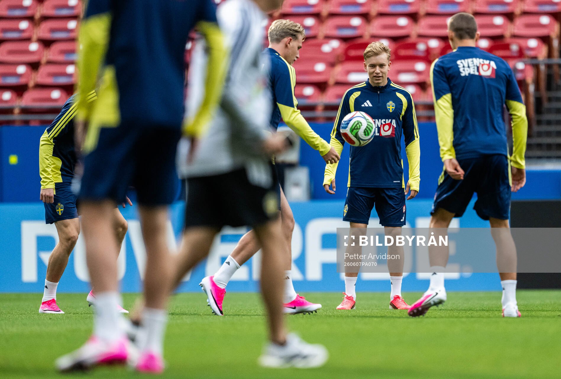 Daniel Svensson of the Swedish national football team at a