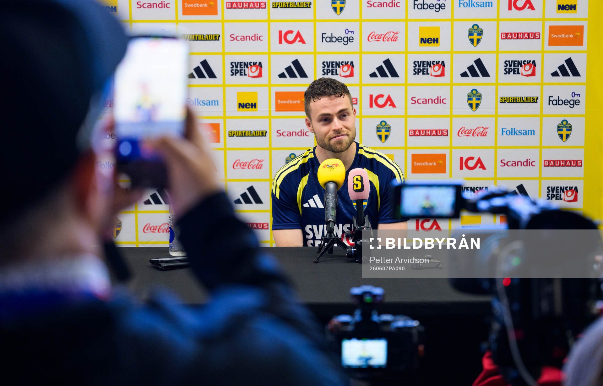 Gabriel Gudmundsson of the Swedish men's national football