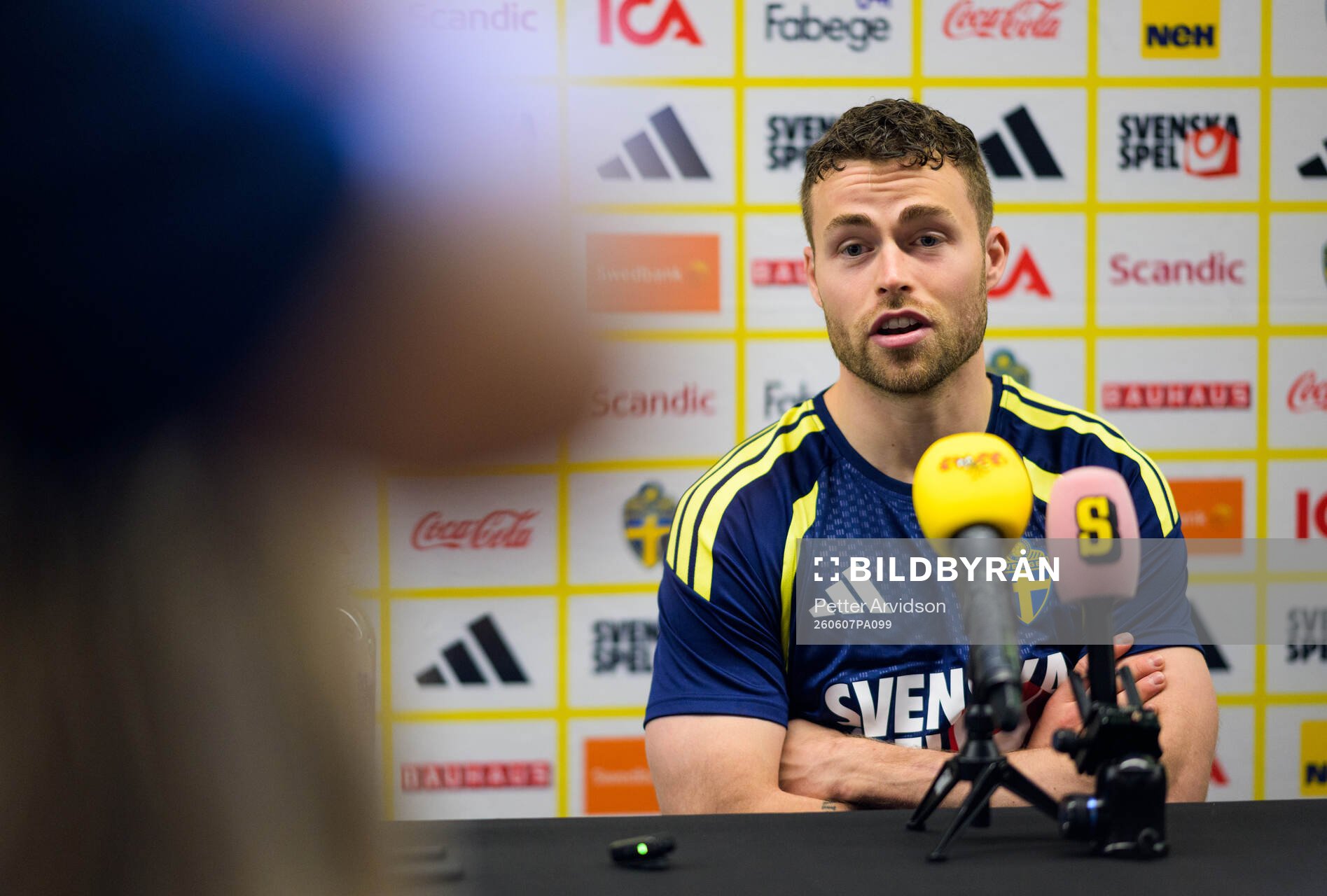 Gabriel Gudmundsson of the Swedish men's national football