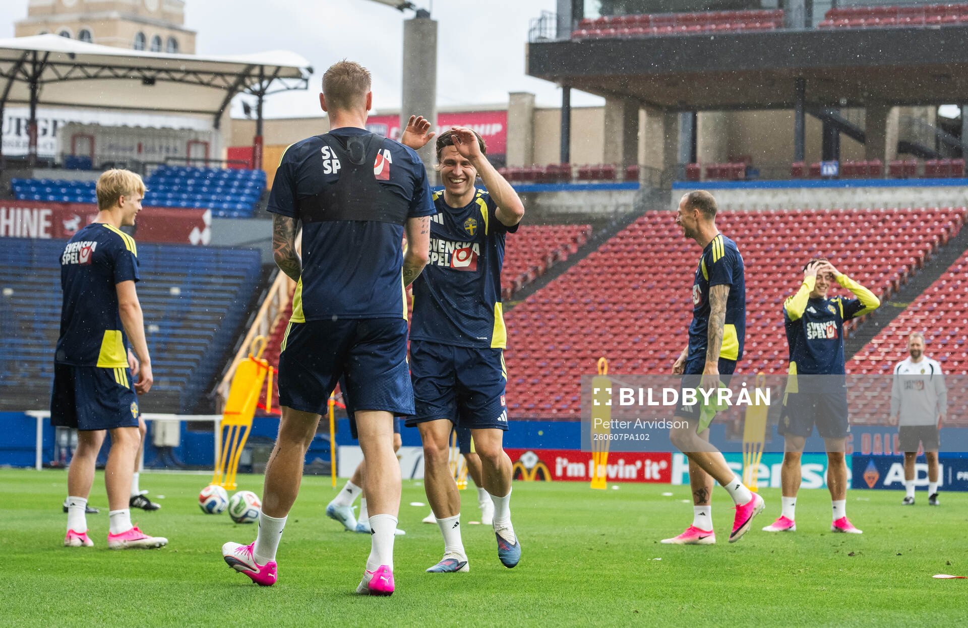 Mattias Svanberg of the Swedish national football team at a