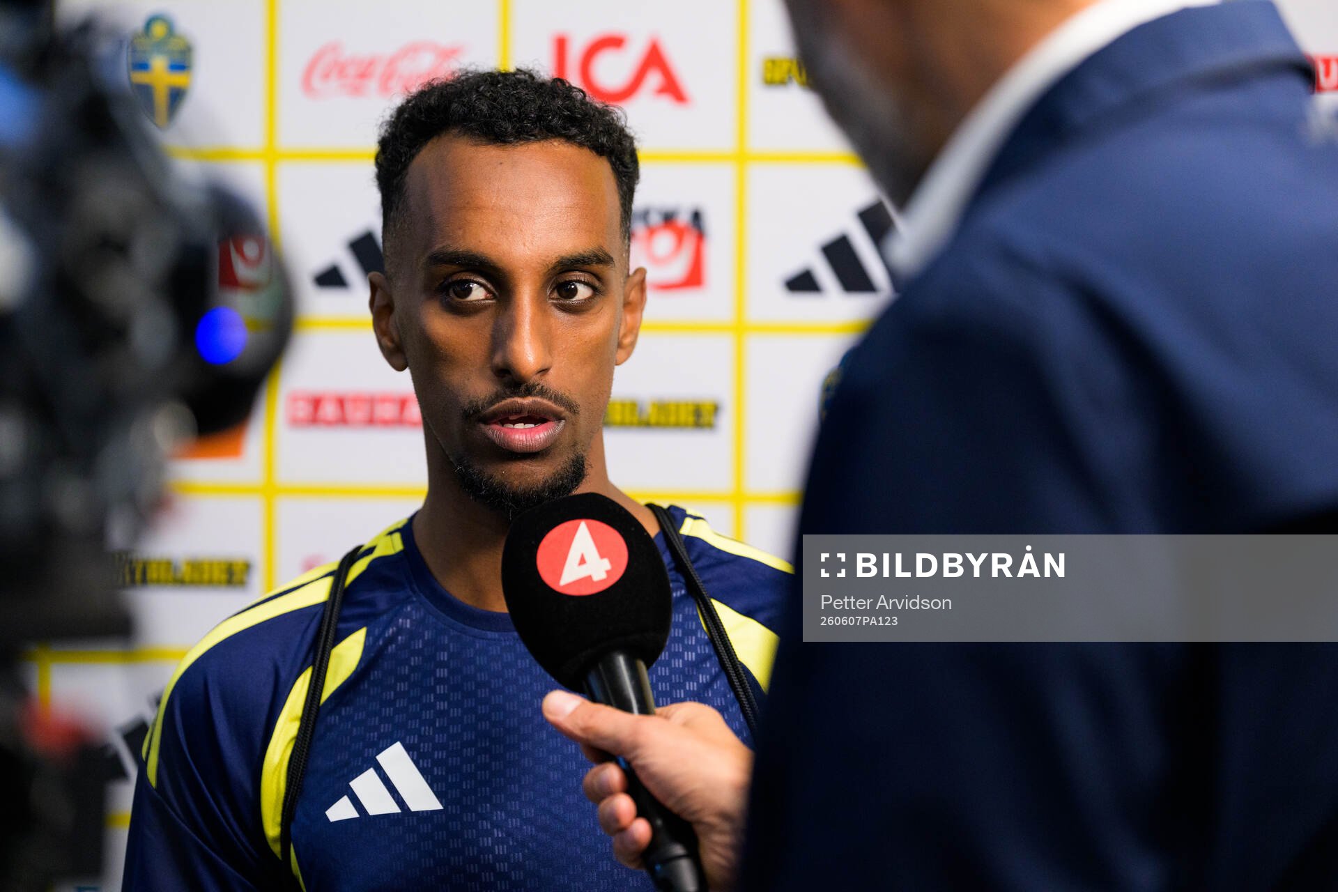 Taha Ali of the Swedish men's national football team