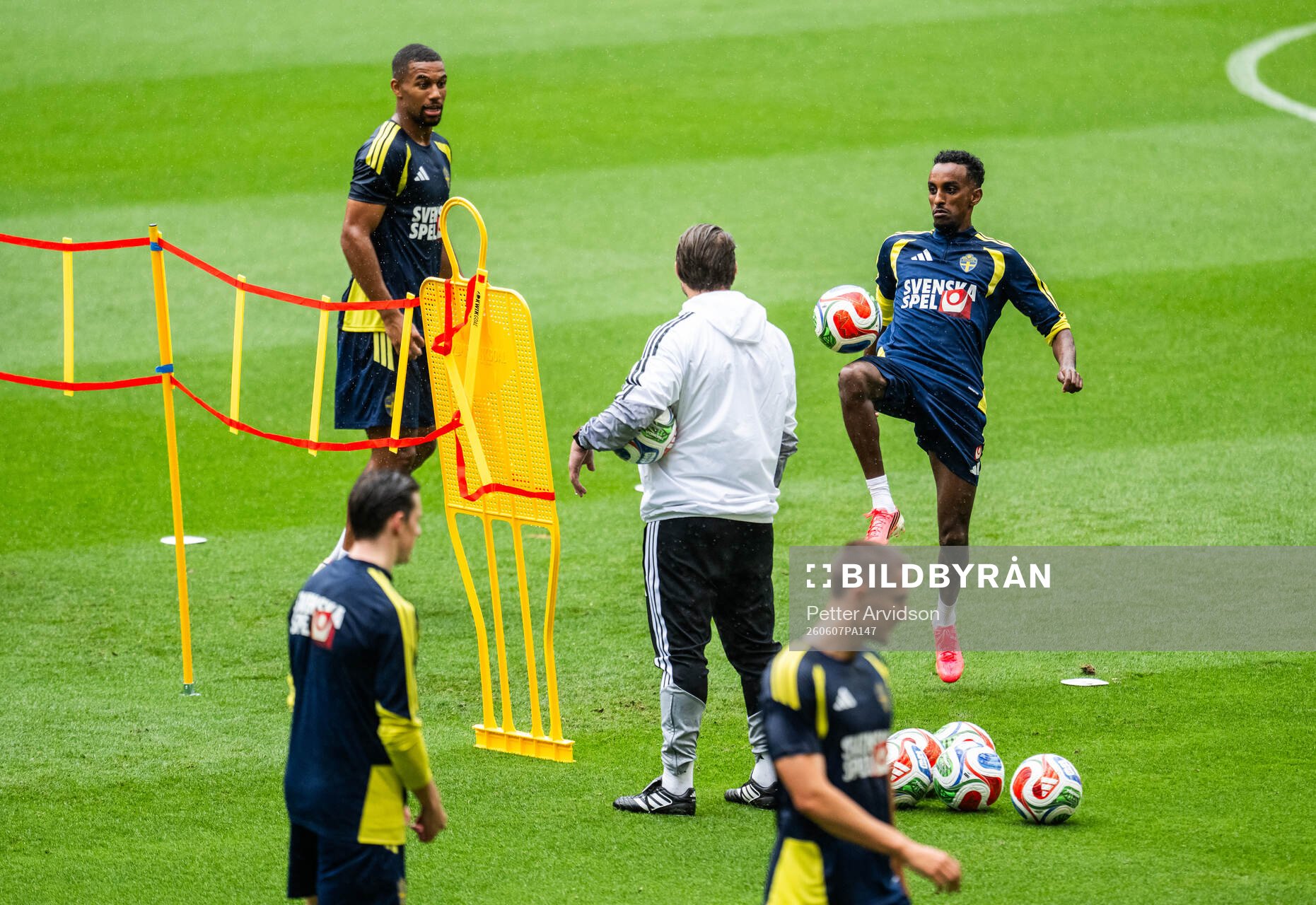 Taha Ali of the Swedish national football team at a