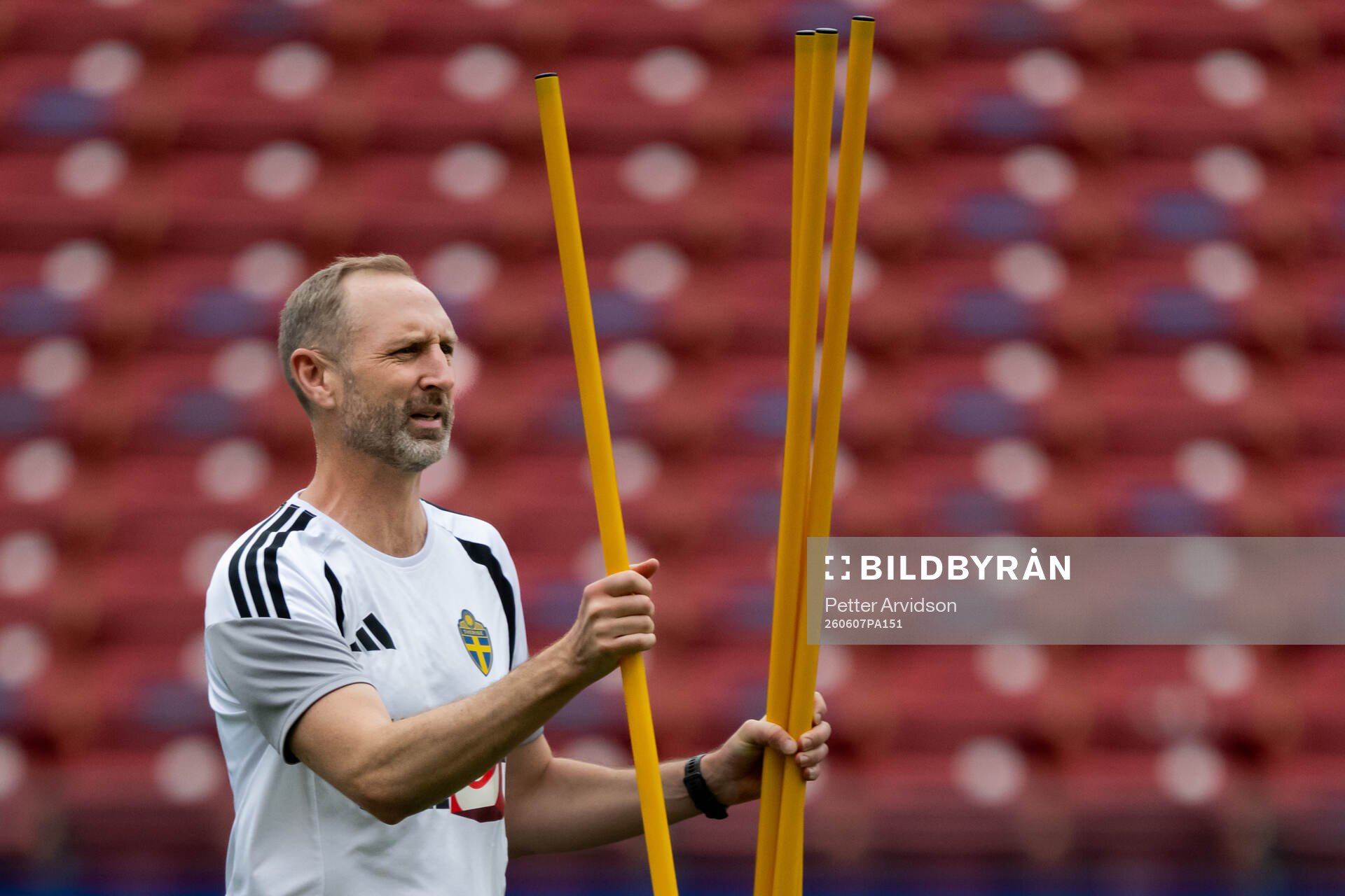 Assistant coach Andreas Georgson of the Swedish national
