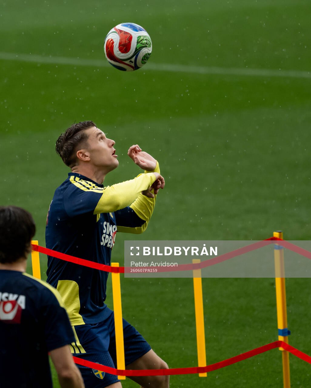 Viktor Gyökeres of the Swedish national football team at a