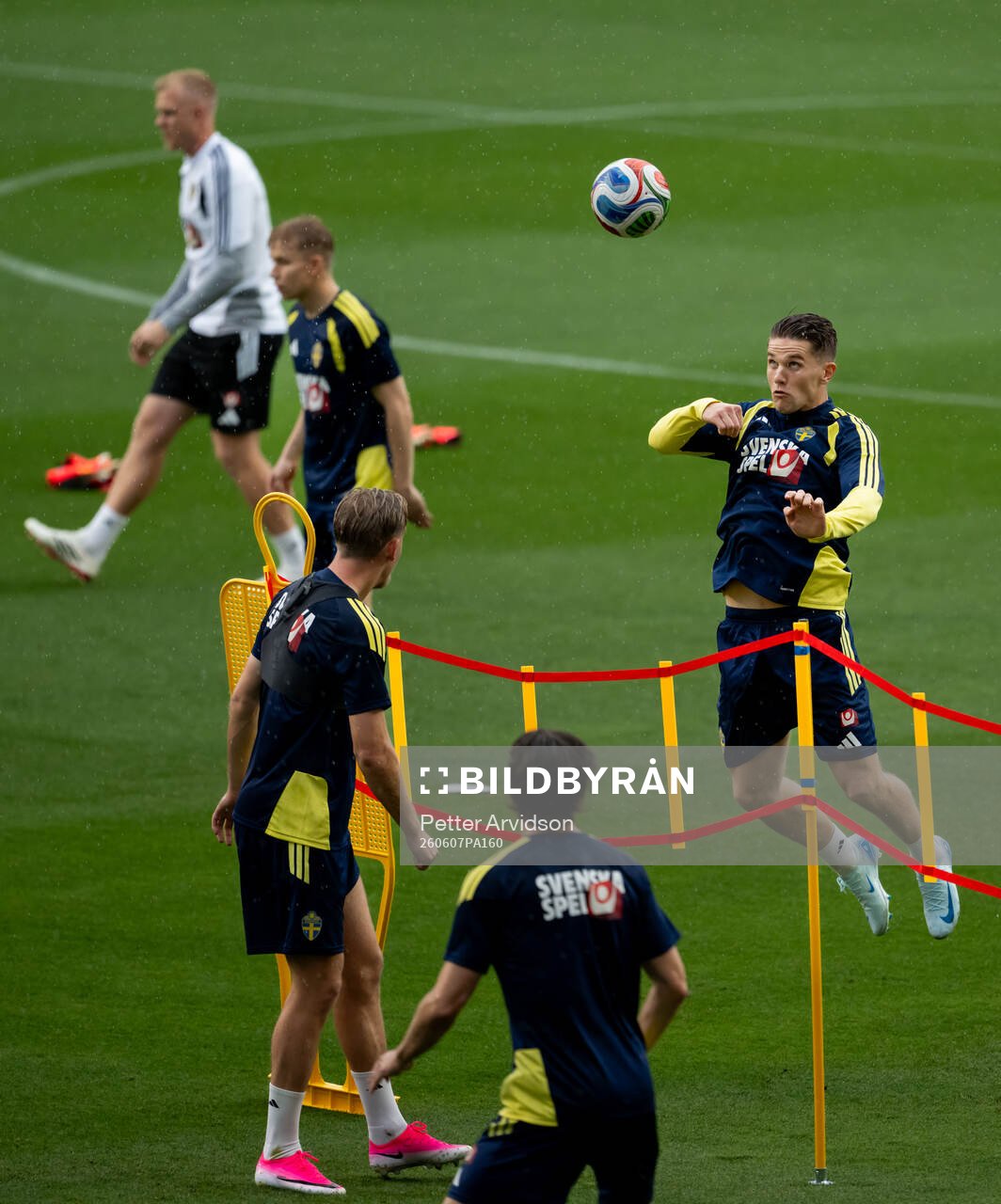 Viktor Gyökeres of the Swedish national football team at a