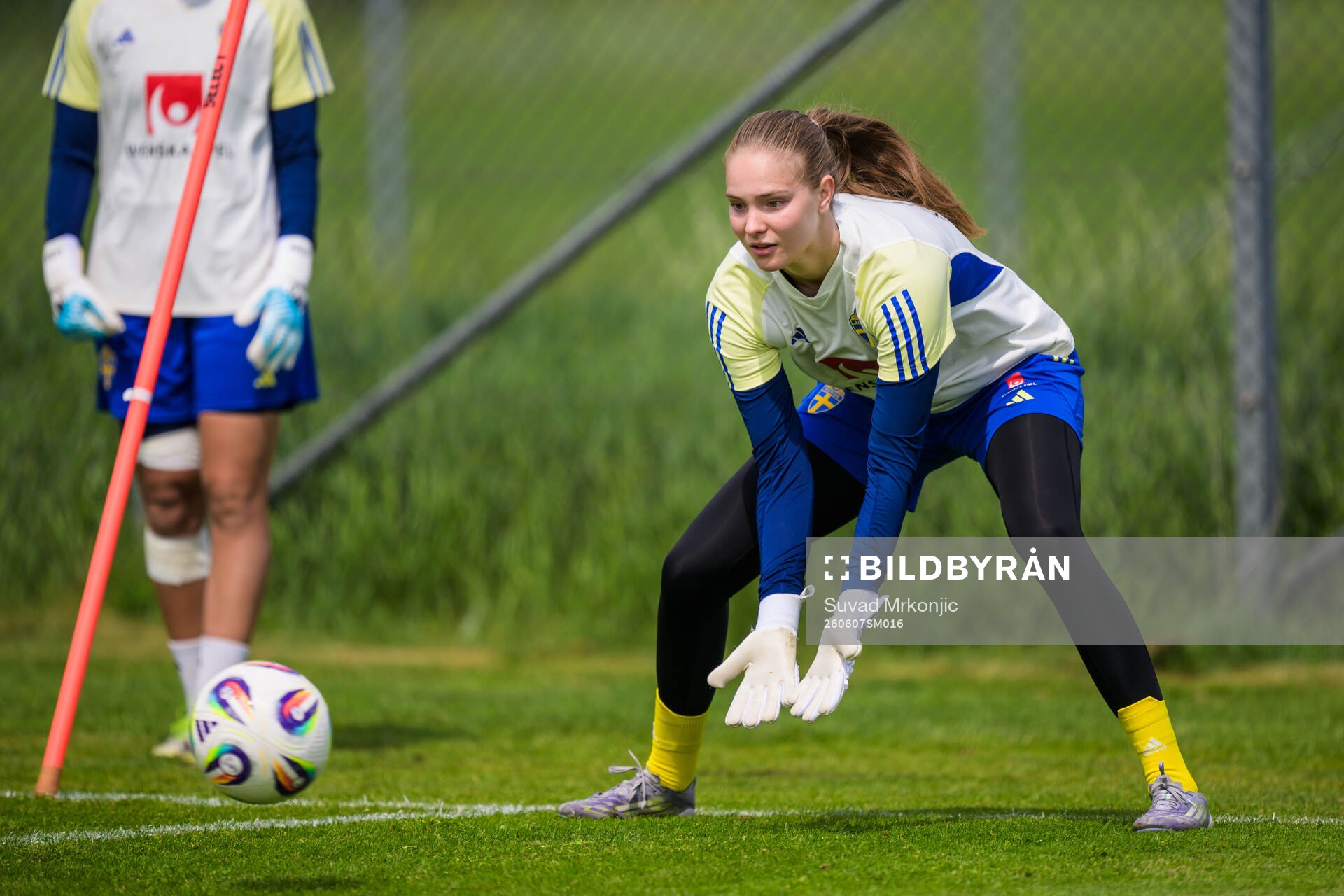 Goalkeeper Elvira Björklund of Sweden