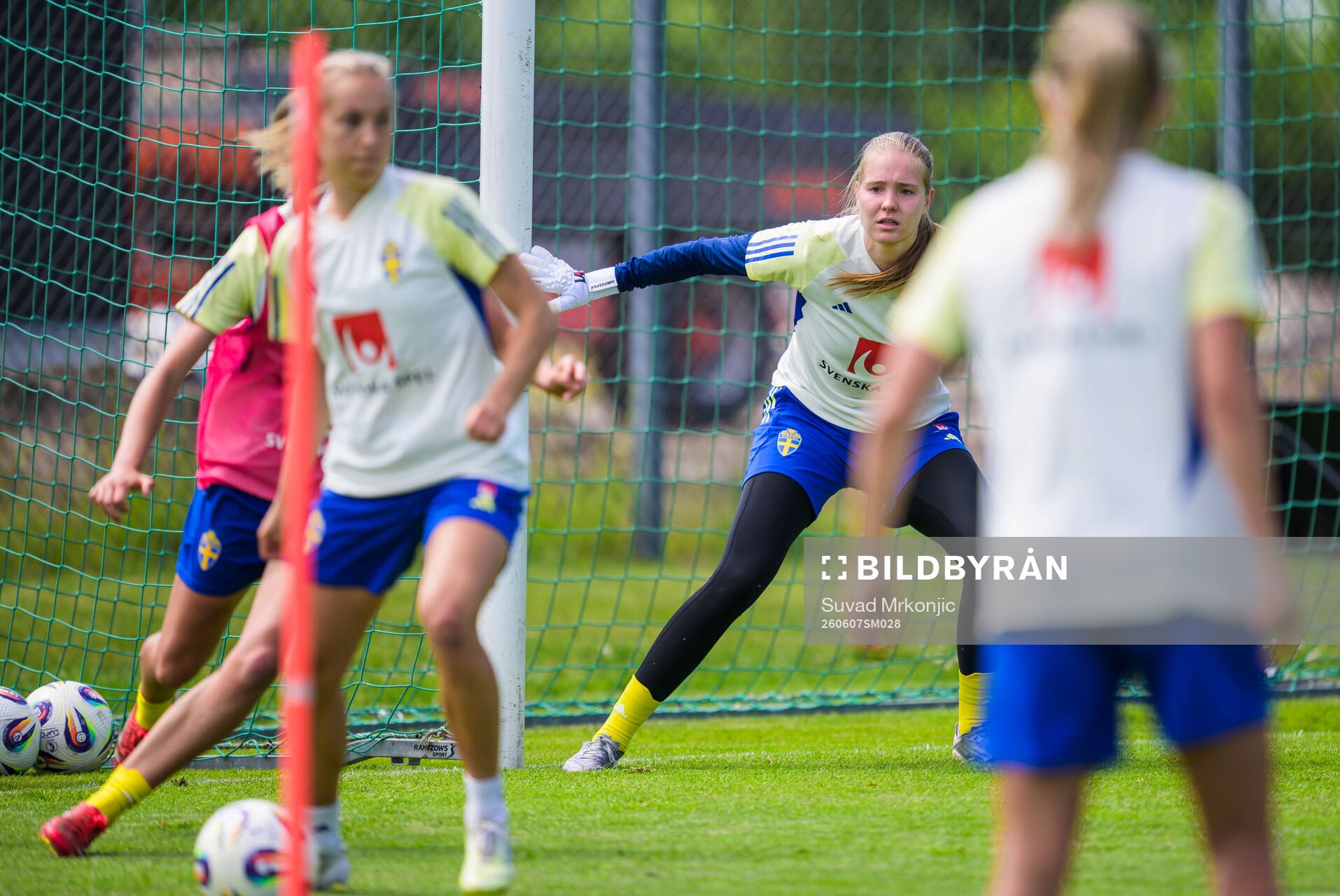 Goalkeeper Elvira Björklund of Sweden