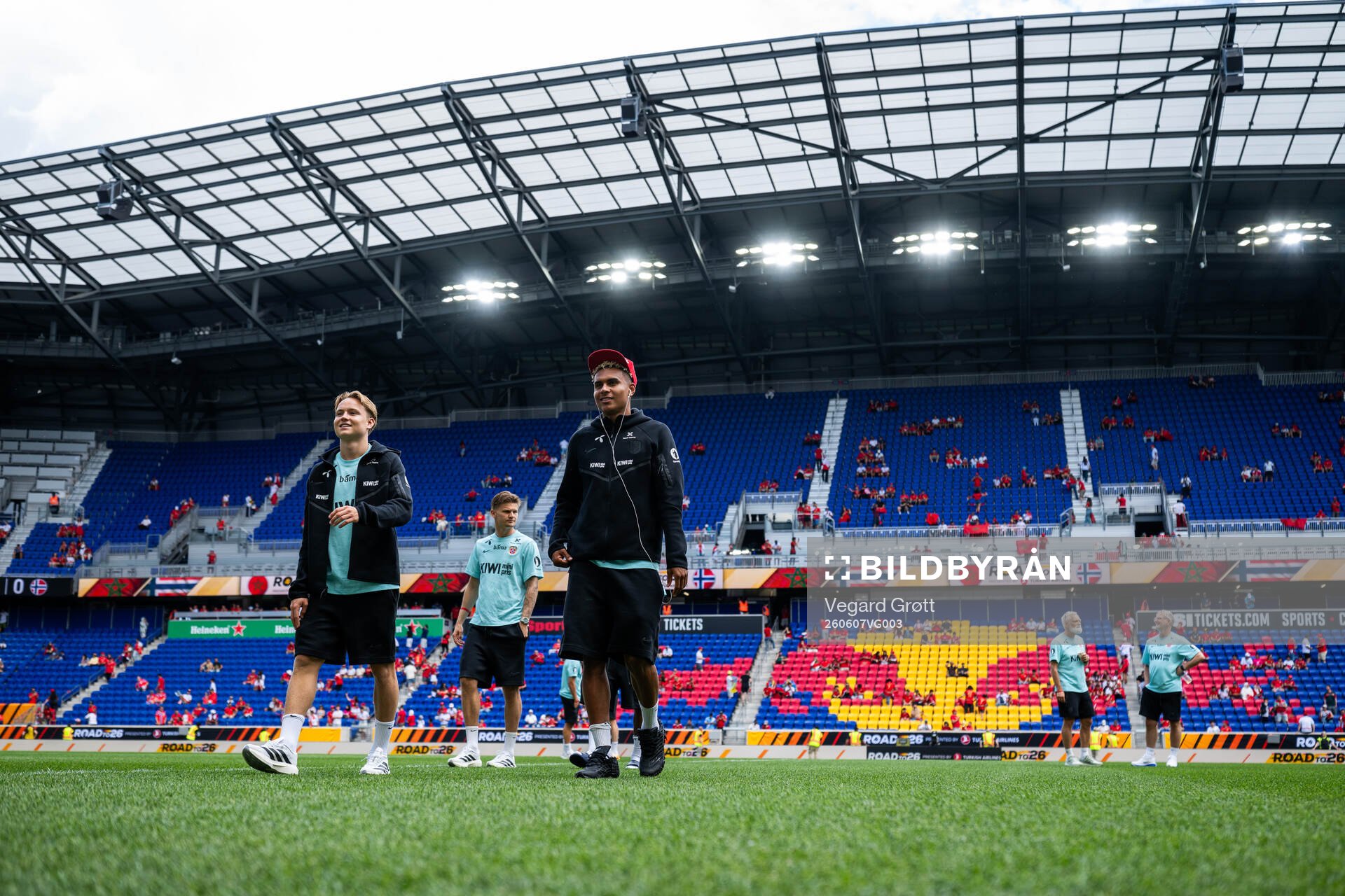 Andreas Schjelderup and Antonio Nusa of Norway