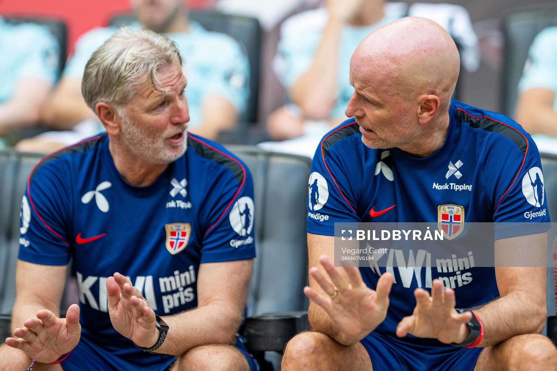 Assistant coach Kent Bergersen and head coach Ståle