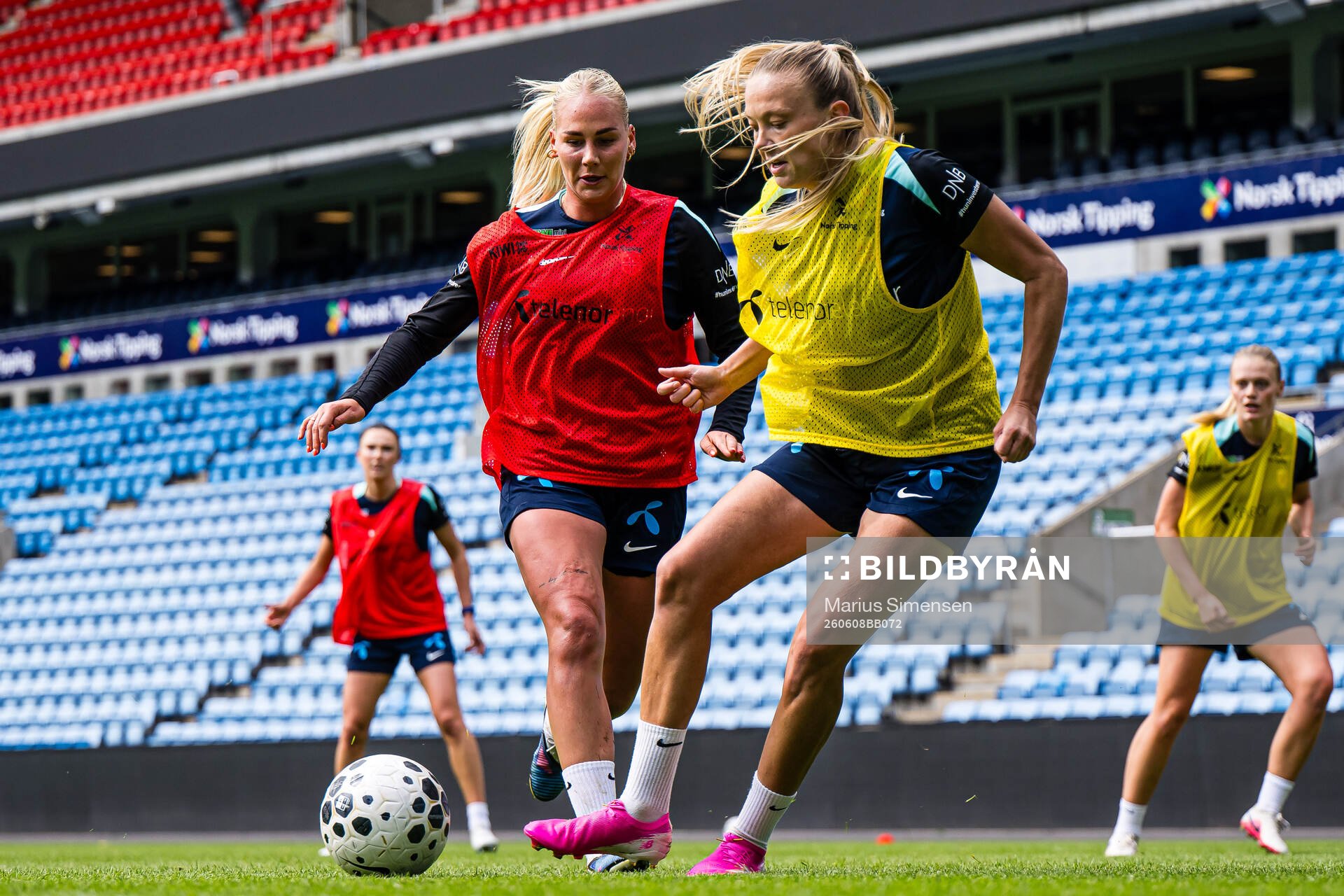 Cathinka Tandberg and Synne Jensen of the Norwegian