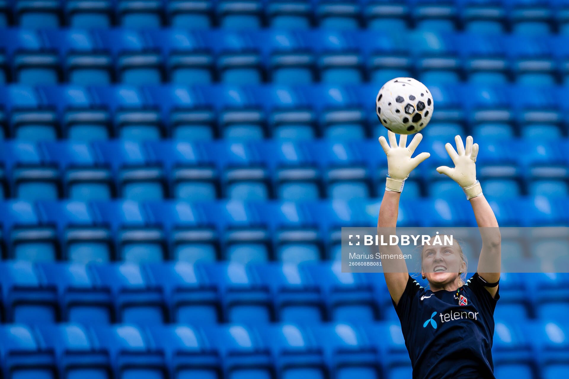 Goalkeeper Sunniva Skoglund of the Norwegian women’s