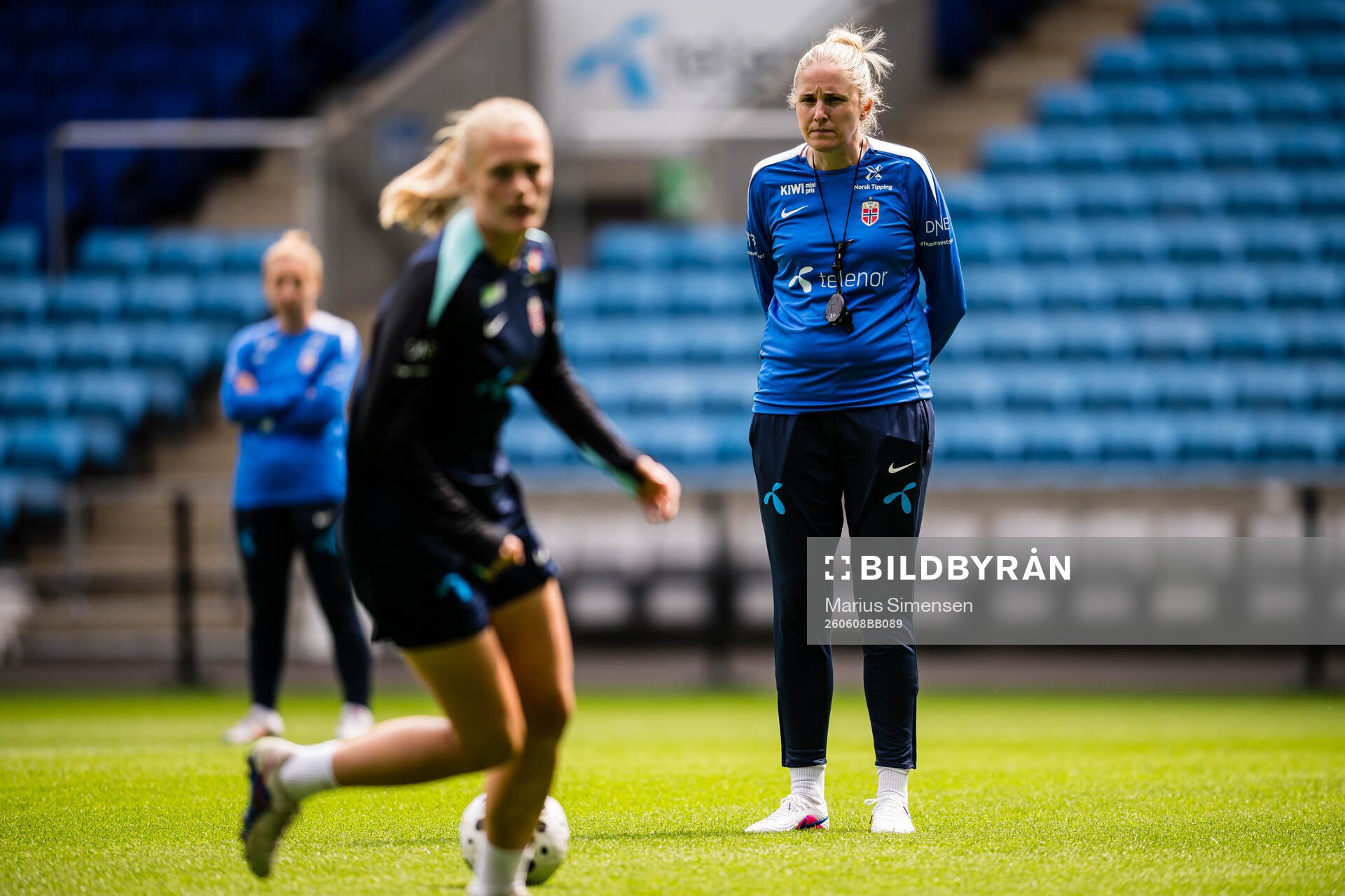 Head coach Gemma Grainger of the Norwegian women’s