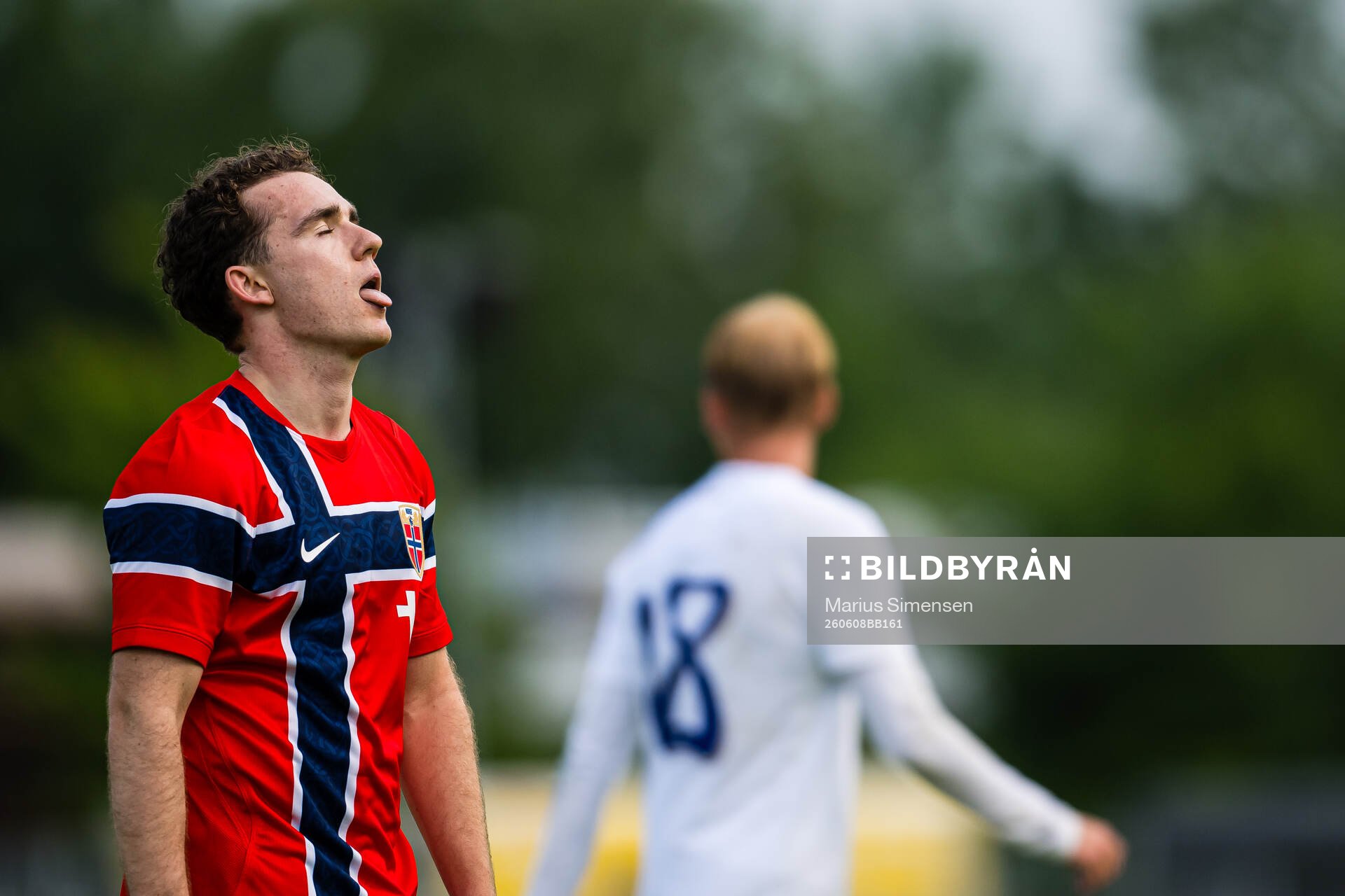 Edvin Austbø of Norway looks dejected