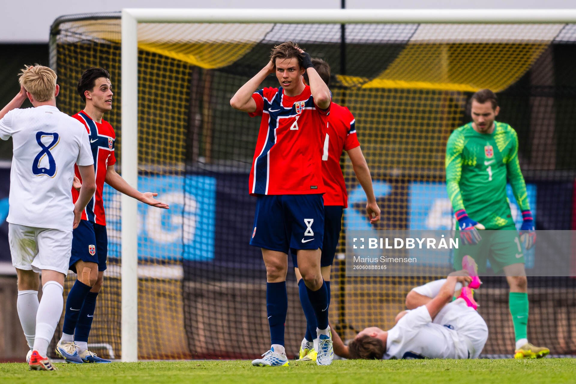 Jens Hjertø-Dahl of Norway looks dejected