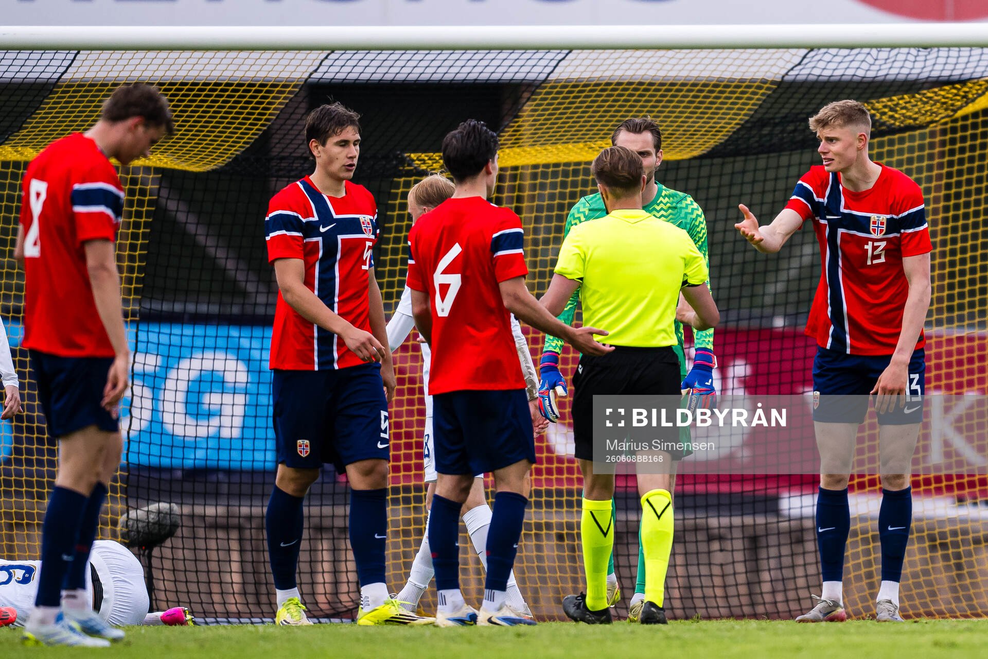 Rasmus Holten of Norway reacts
