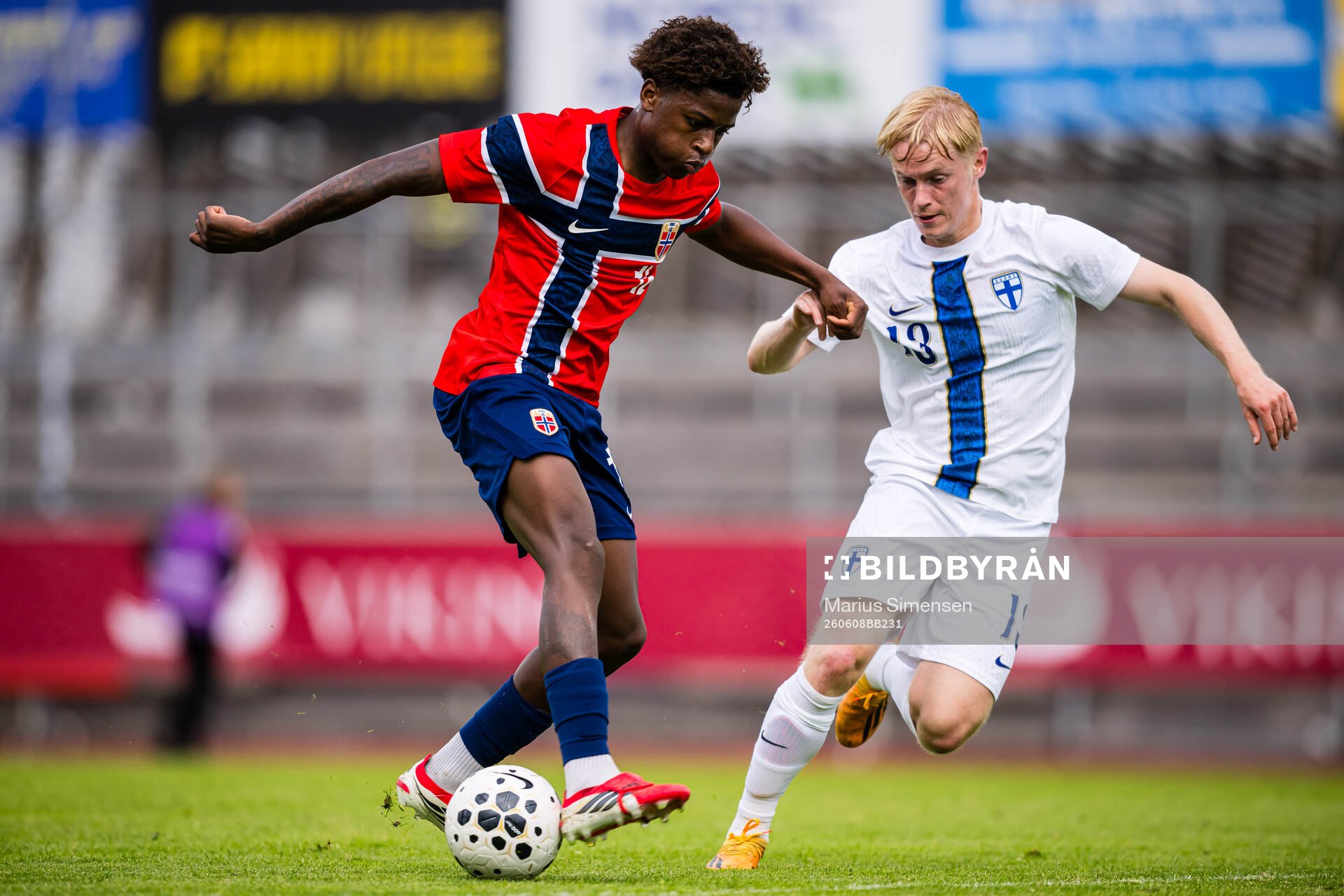 Tobias Saliou Moi Séne of Norway and Jesse Kilo of Finland