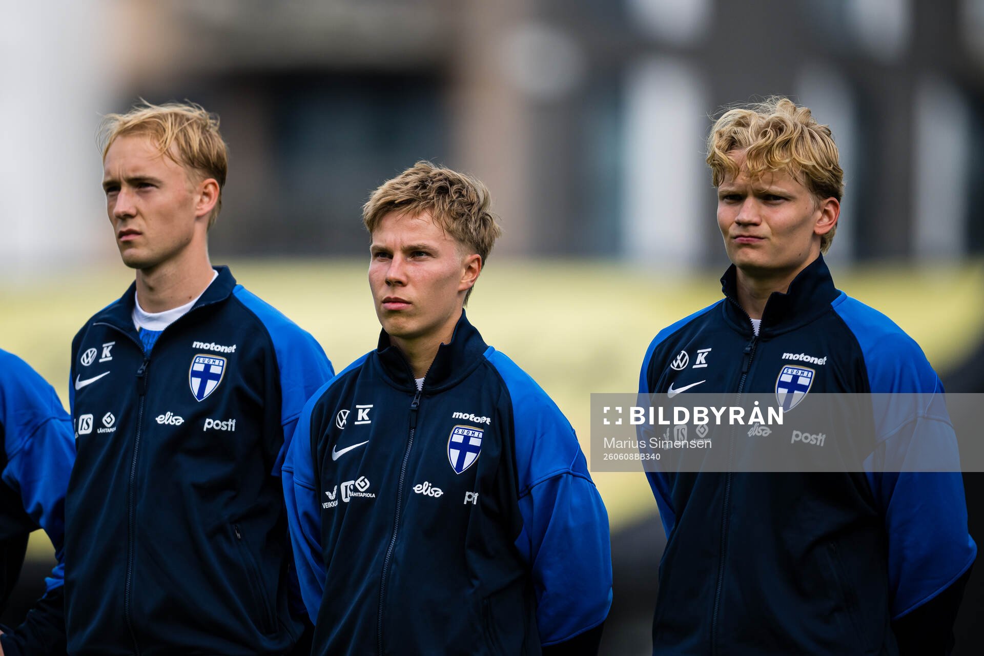 Liam Möller, Otso Liimatta and Miska Ylitolva of Finland