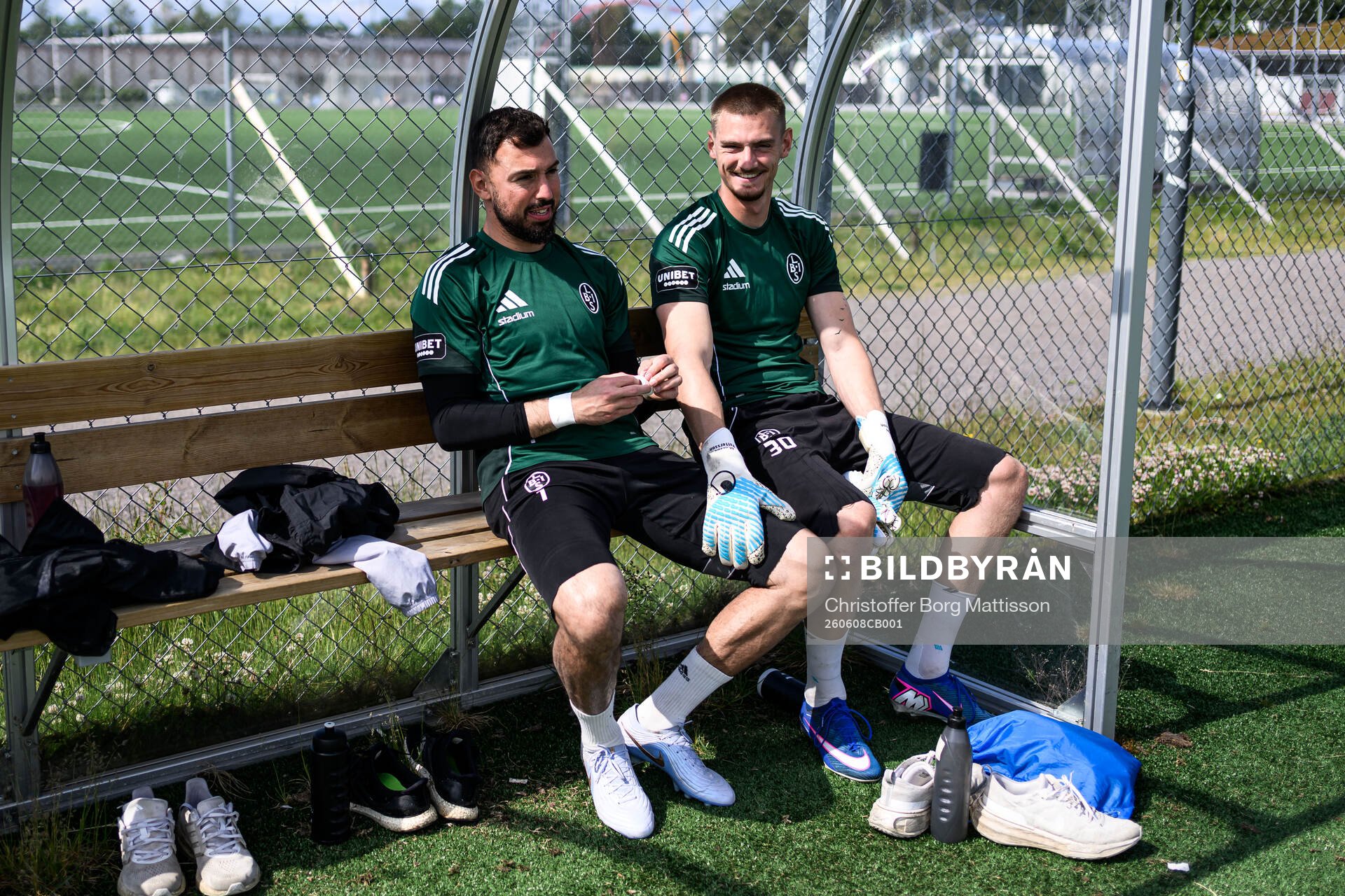 Amr Kaddoura och målvakt Marcus Pettersson